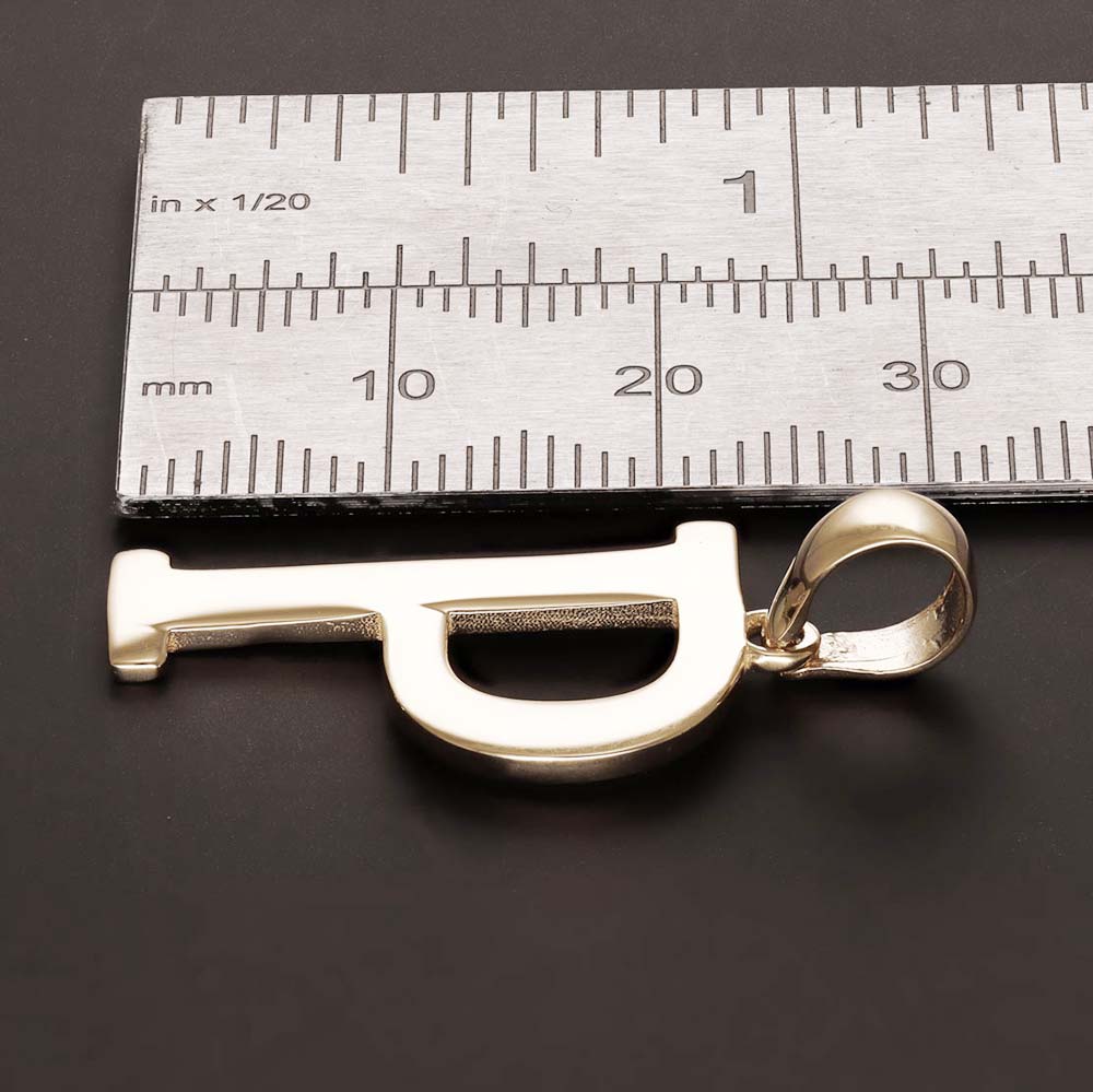 HGJ Pendant 9ct Yellow Gold Initial Pendant Letter P 9ct Gold 9ct Yellow Gold Initial Pendant Letter P
