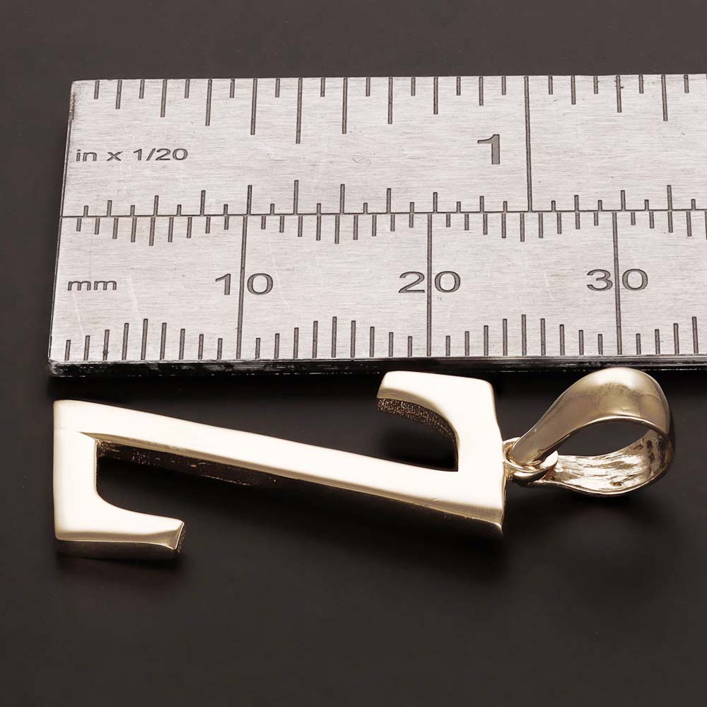 HGJ Pendant 9ct Yellow Gold Initial Pendant Letter Z 9ct Gold 9ct Yellow Gold Initial Pendant Letter Z