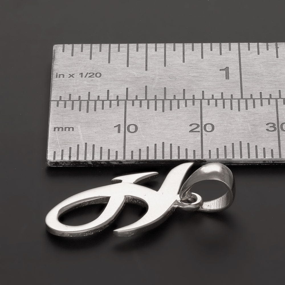 HGJ Pendant 9ct White Gold Fancy Letter Letter F Pendant 9ct Gold / Clear 9ct White Gold Fancy Letter Letter F Pendant