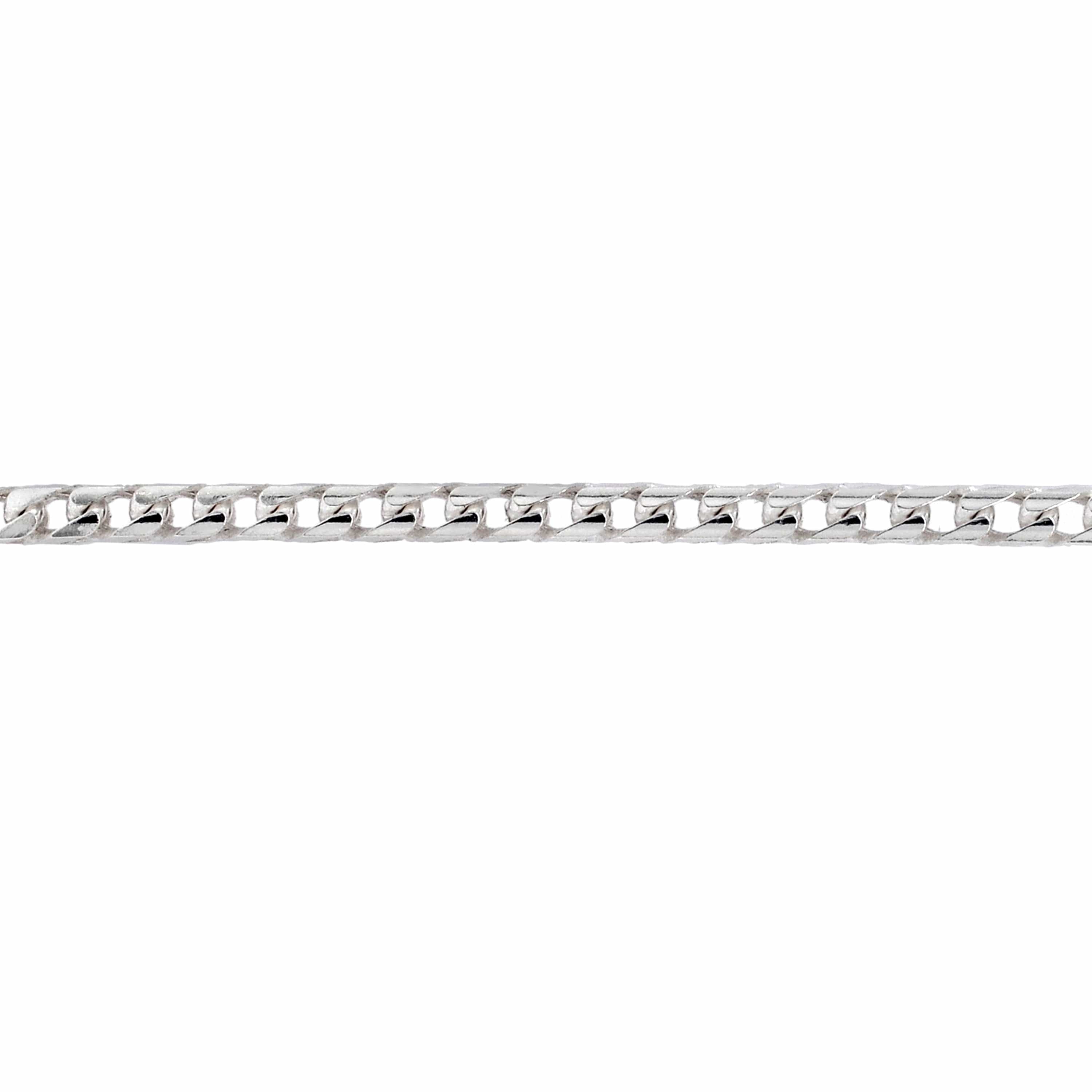 Lynora Jewellery Curb Chain Necklace Heavy Sterling Silver