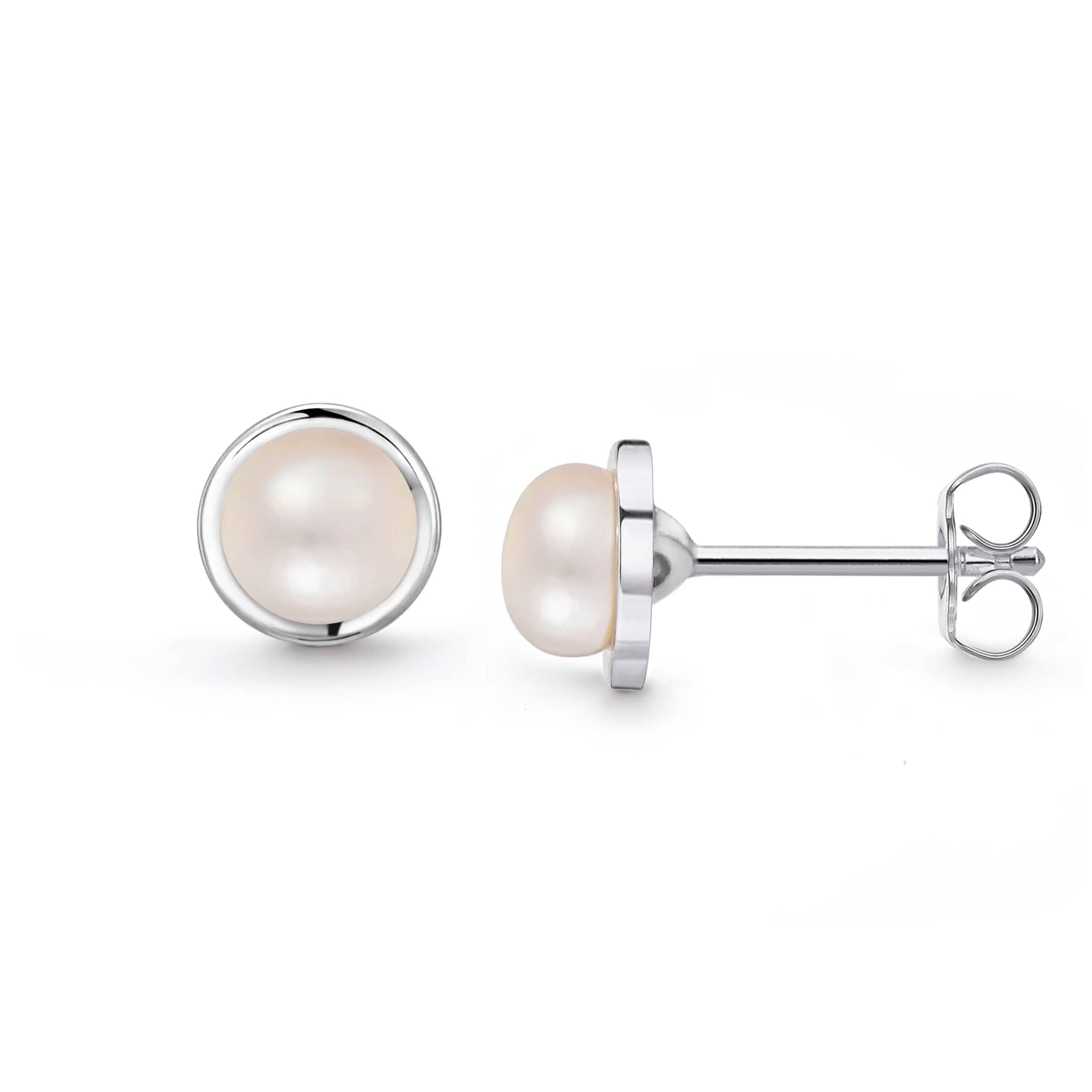 Lynora Jewellery Earrings Sterling Silver / Pearl Freshwater Pearl Stud Earrings