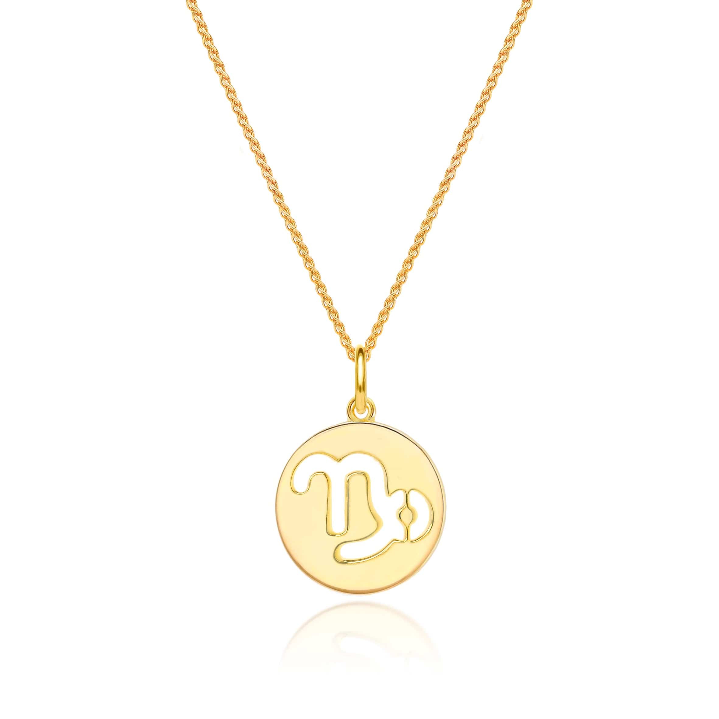 Lynora Jewellery Necklace None Capricorn Zodiac Pendant Gold Plated