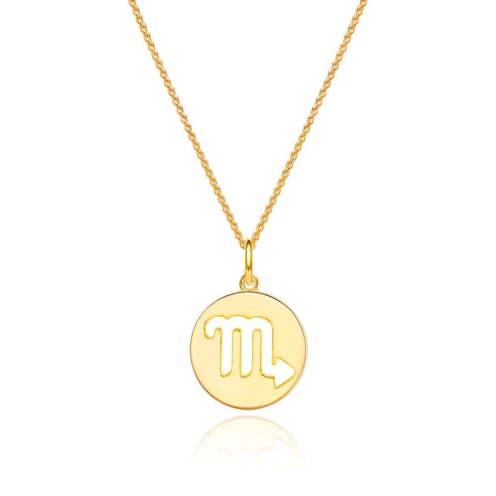 Lynora Jewellery Necklace None Scorpio Zodiac Pendant Gold Plated