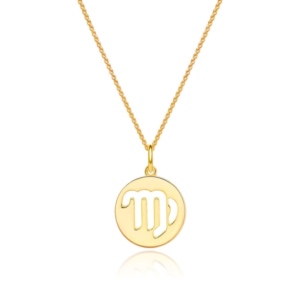 Lynora Jewellery Necklace None Virgo Zodiac Pendant Gold Plated