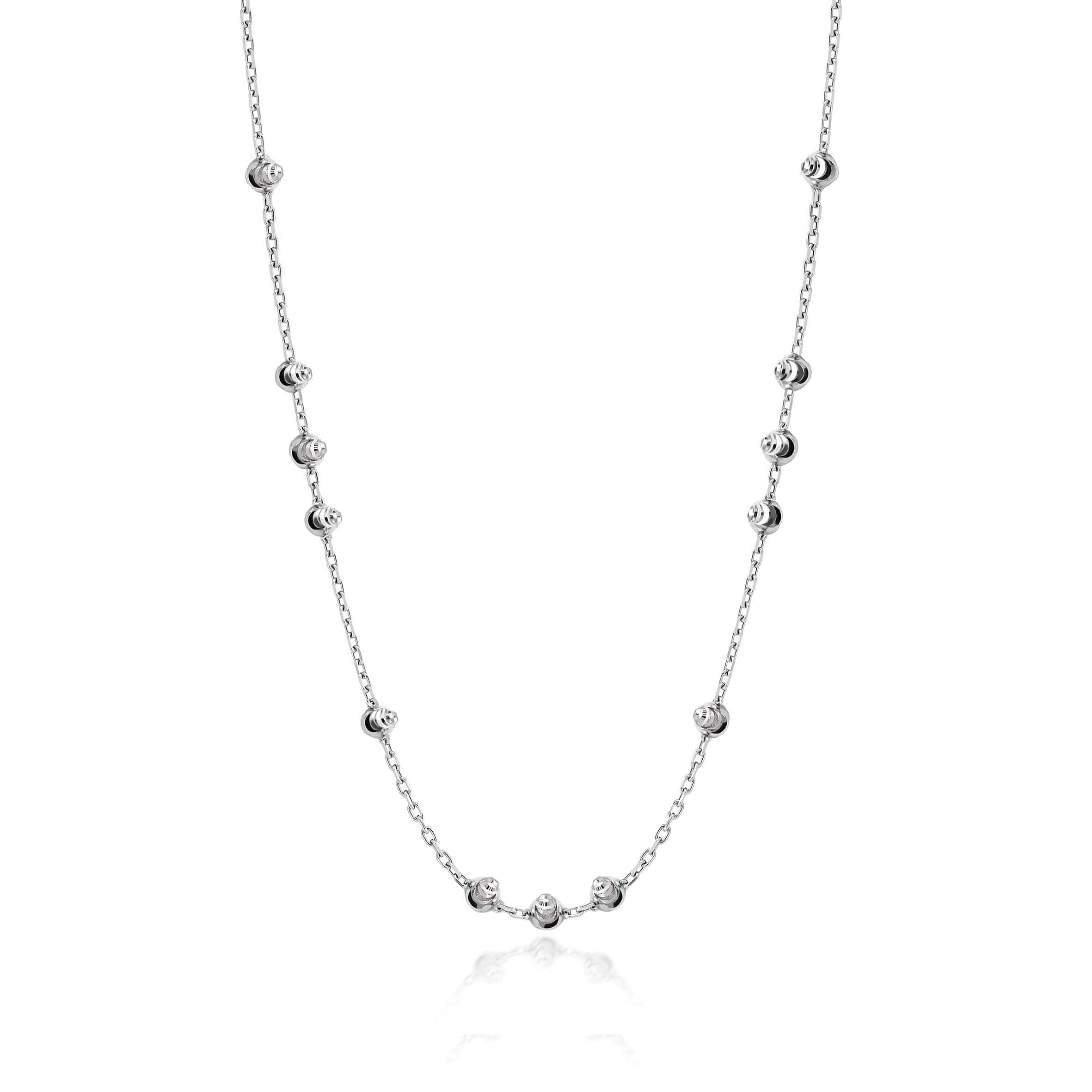 Lynora Jewellery Necklace Geobeads Ball Necklace Sterling Silver / 18" Geobeads Ball Necklace