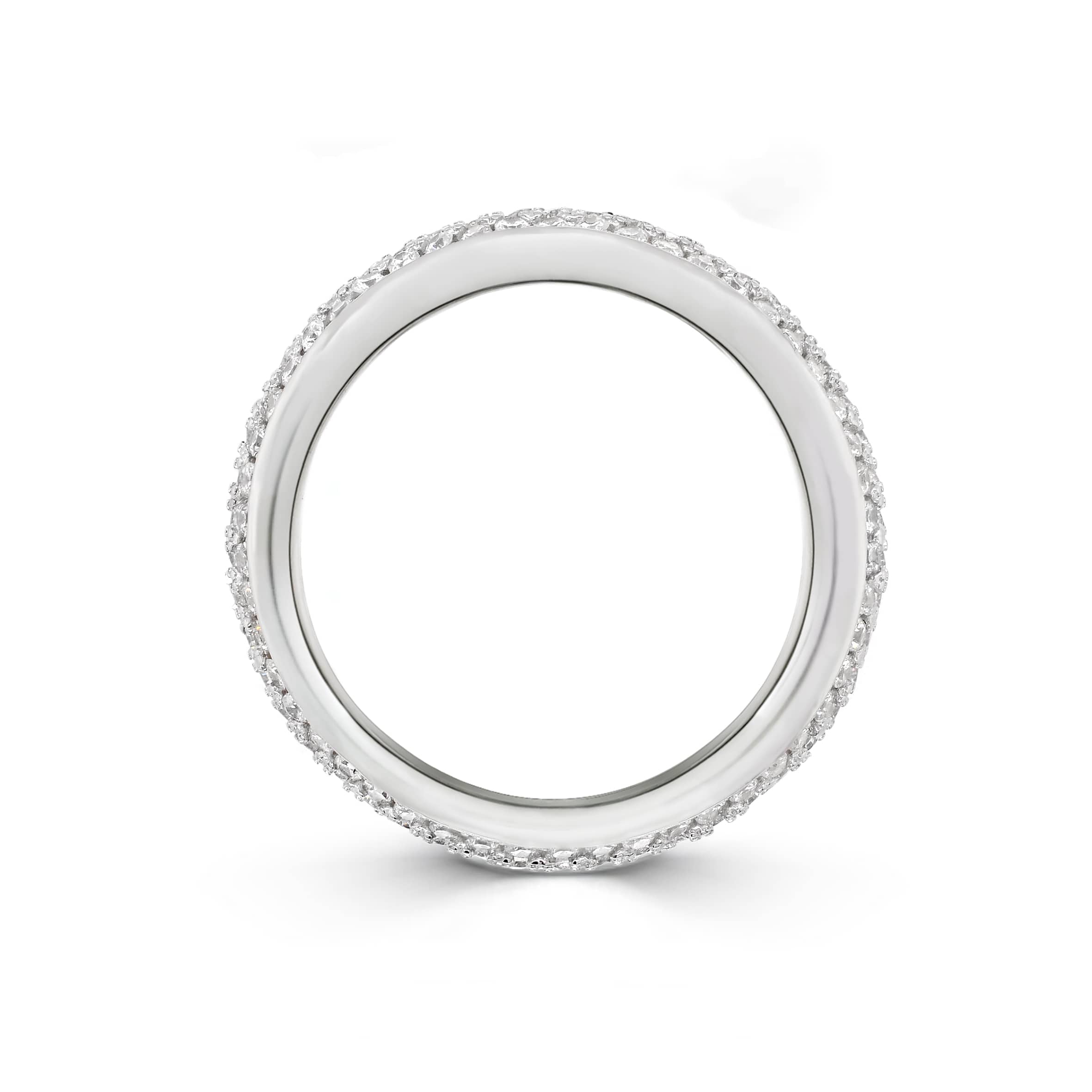 Lynora Jewellery Ring Triple Eternity Ring Sterling Silver / Clear Triple Eternity Ring