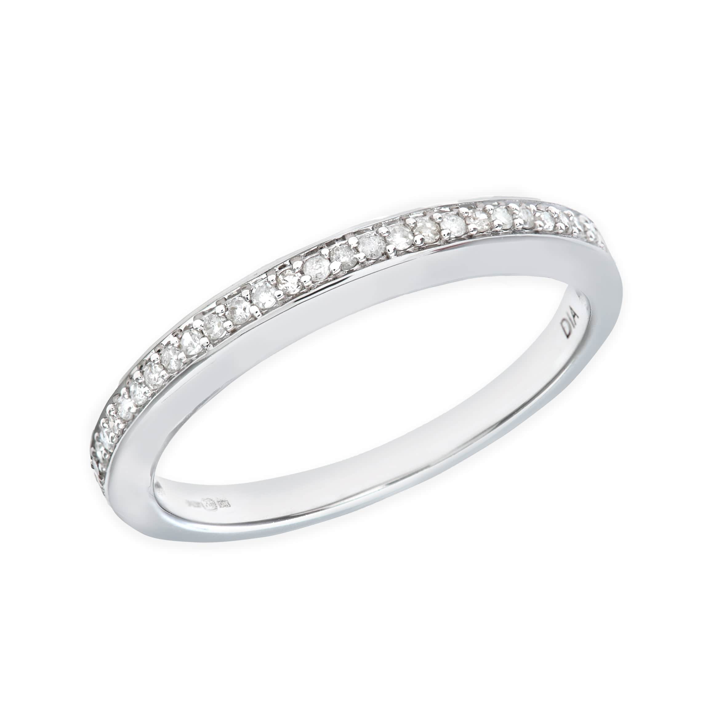 Lynora Luxe Ring 9ct White Gold 0.10ct Diamond Eternity Ring 9ct White Gold 0.10ct Diamond Eternity Ring
