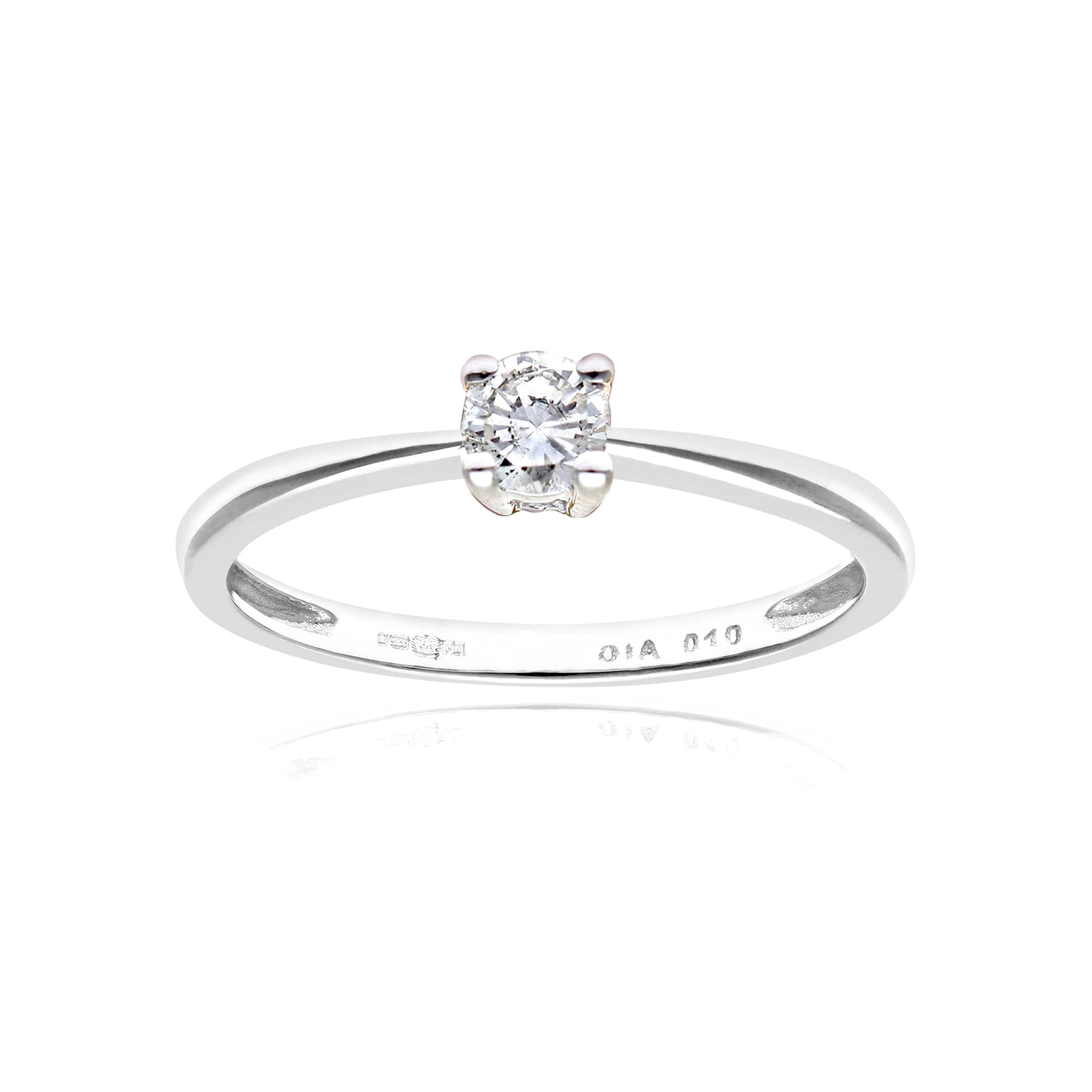 Lynora Luxe Ring 9ct White Gold 0.33ct Diamond Round Cut Engagement Ring 9ct White Gold 0.33ct Diamond Round Cut Engagement Ring