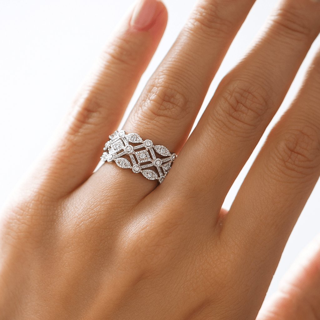 Lynora Luxe Ring 9ct White Gold Diamond Ring 9ct White Gold Diamond Ring