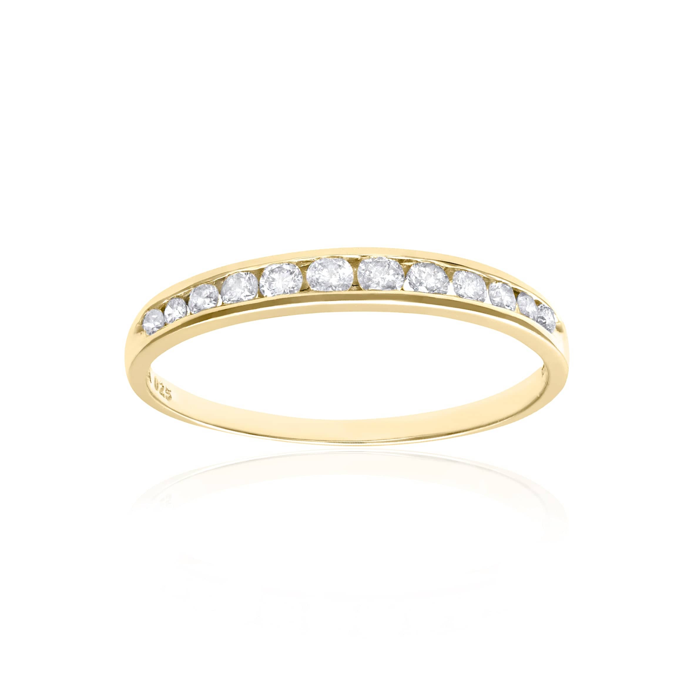 Lynora Luxe Ring 9ct Yellow Gold 0.25ct Diamond Eternity Ring 9ct Yellow Gold 0.25ct Diamond Eternity Ring