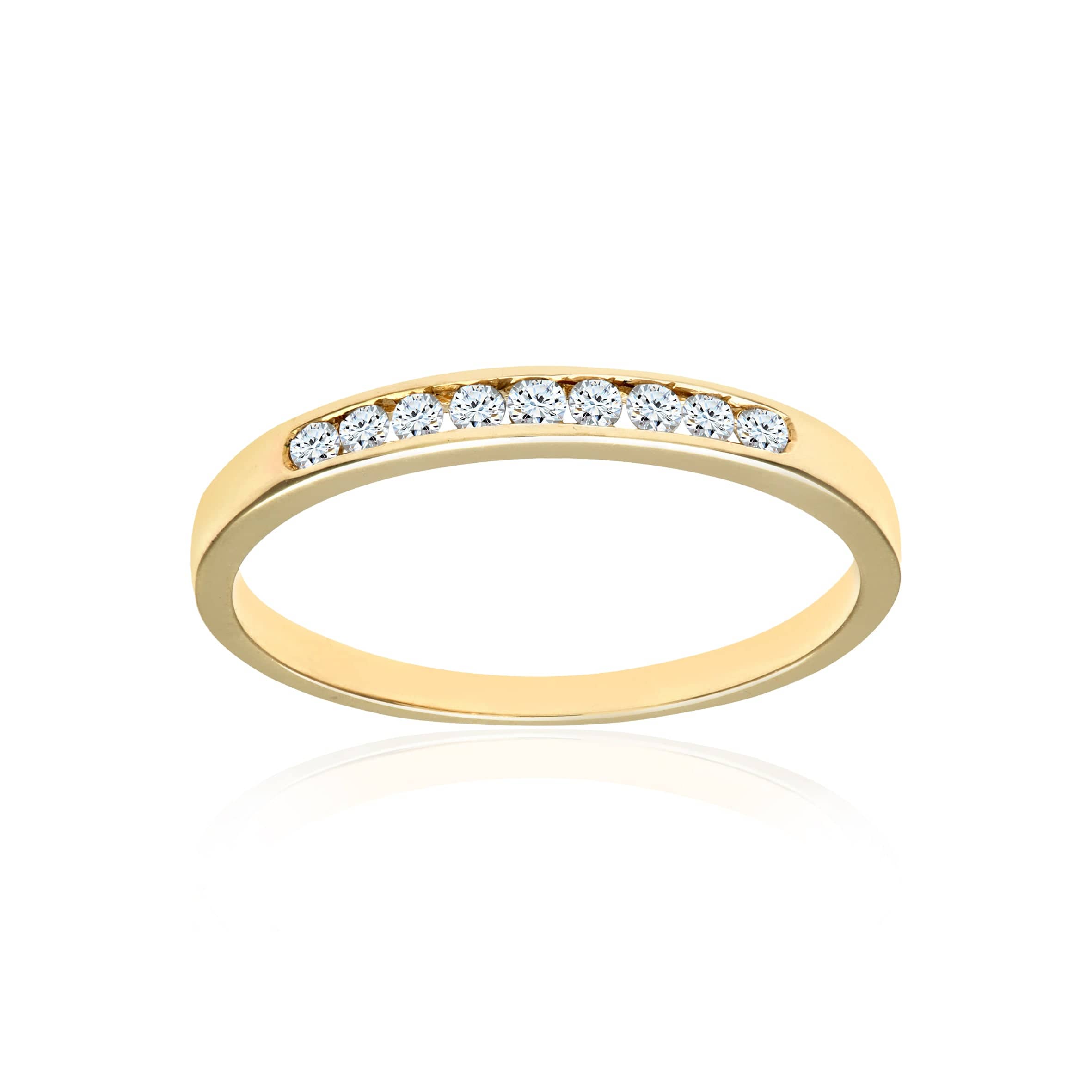 Lynora Luxe Ring 9ct Yellow Gold Channel Set Diamond Eternity Ring 9ct Yellow Gold Channel Set Diamond Eternity Ring