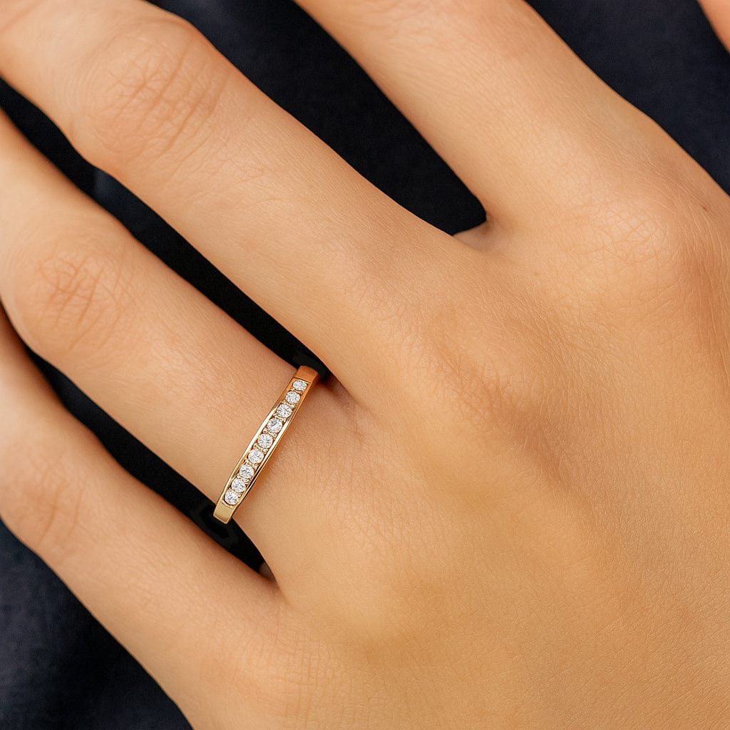 Lynora Luxe Ring 9ct Yellow Gold Channel Set Diamond Eternity Ring 9ct Yellow Gold Channel Set Diamond Eternity Ring