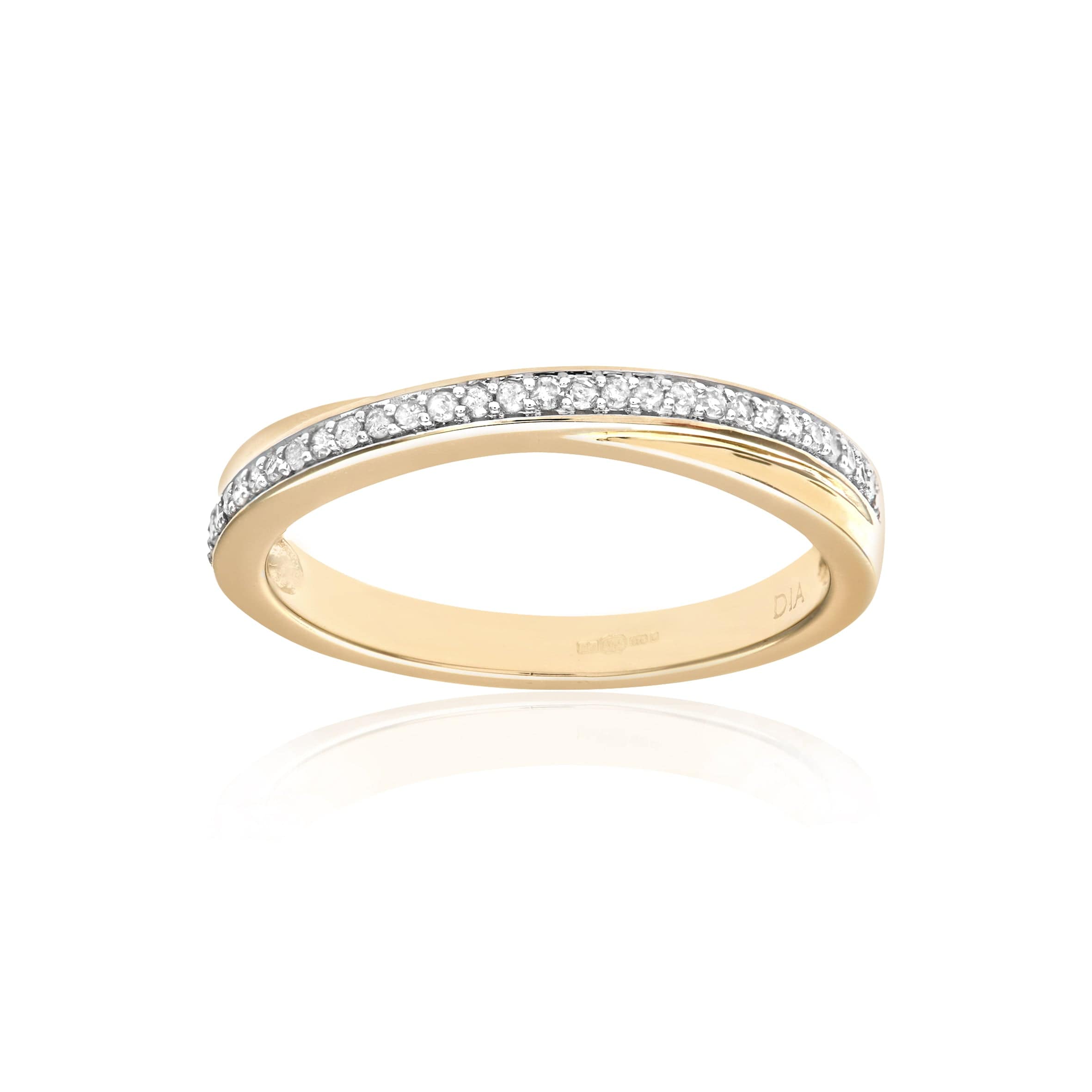 Lynora Luxe Ring 9ct Yellow Gold Diamond Eternity Ring 9ct Yellow Gold Diamond Eternity Ring
