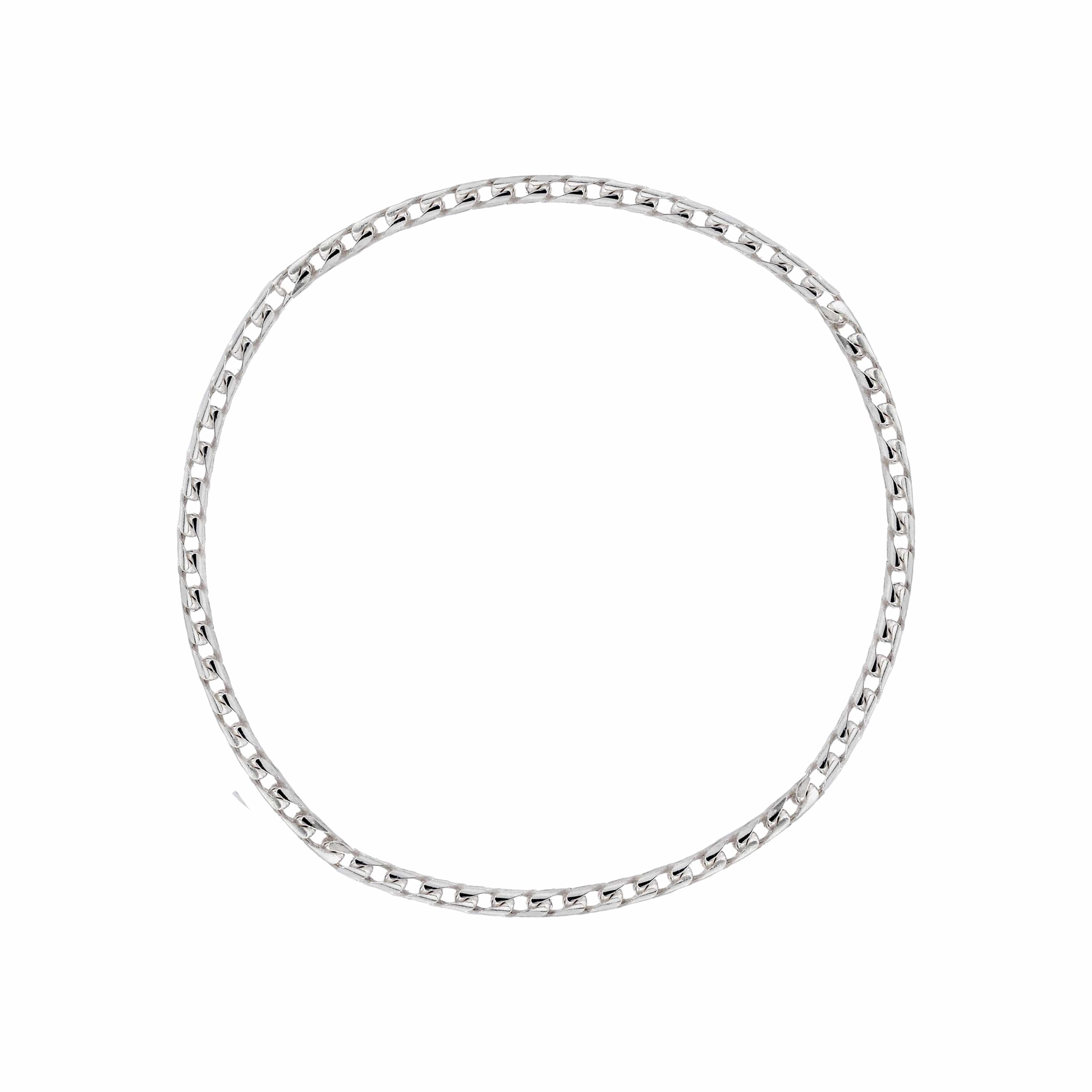 Lynora Silver Bracelet Sterling Silver Curb Chain Bracelet Light Sterling Silver