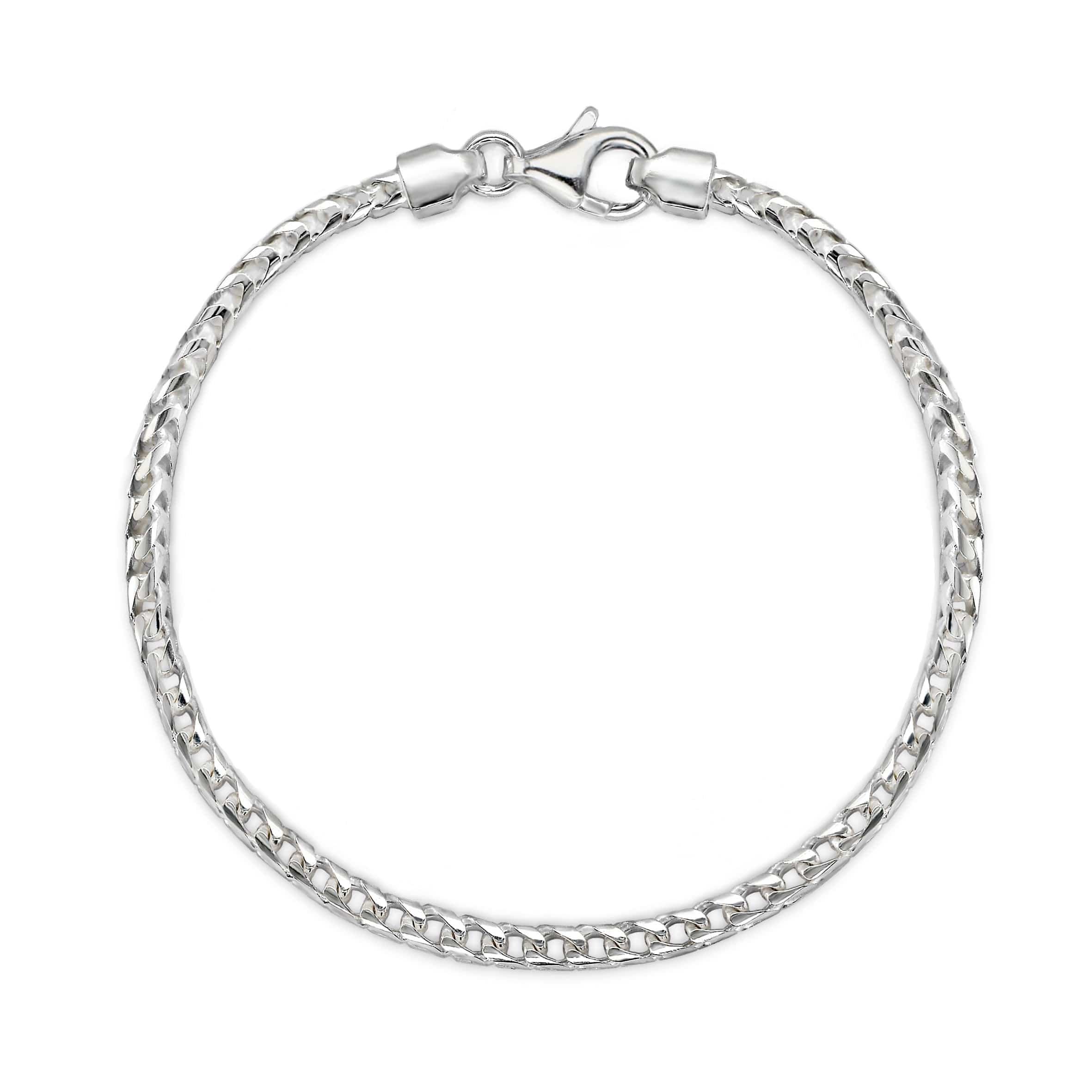 Lynora Silver Bracelet Curb Chain Bracelet Light Sterling Silver Sterling Silver Curb Chain Bracelet Light Sterling Silver