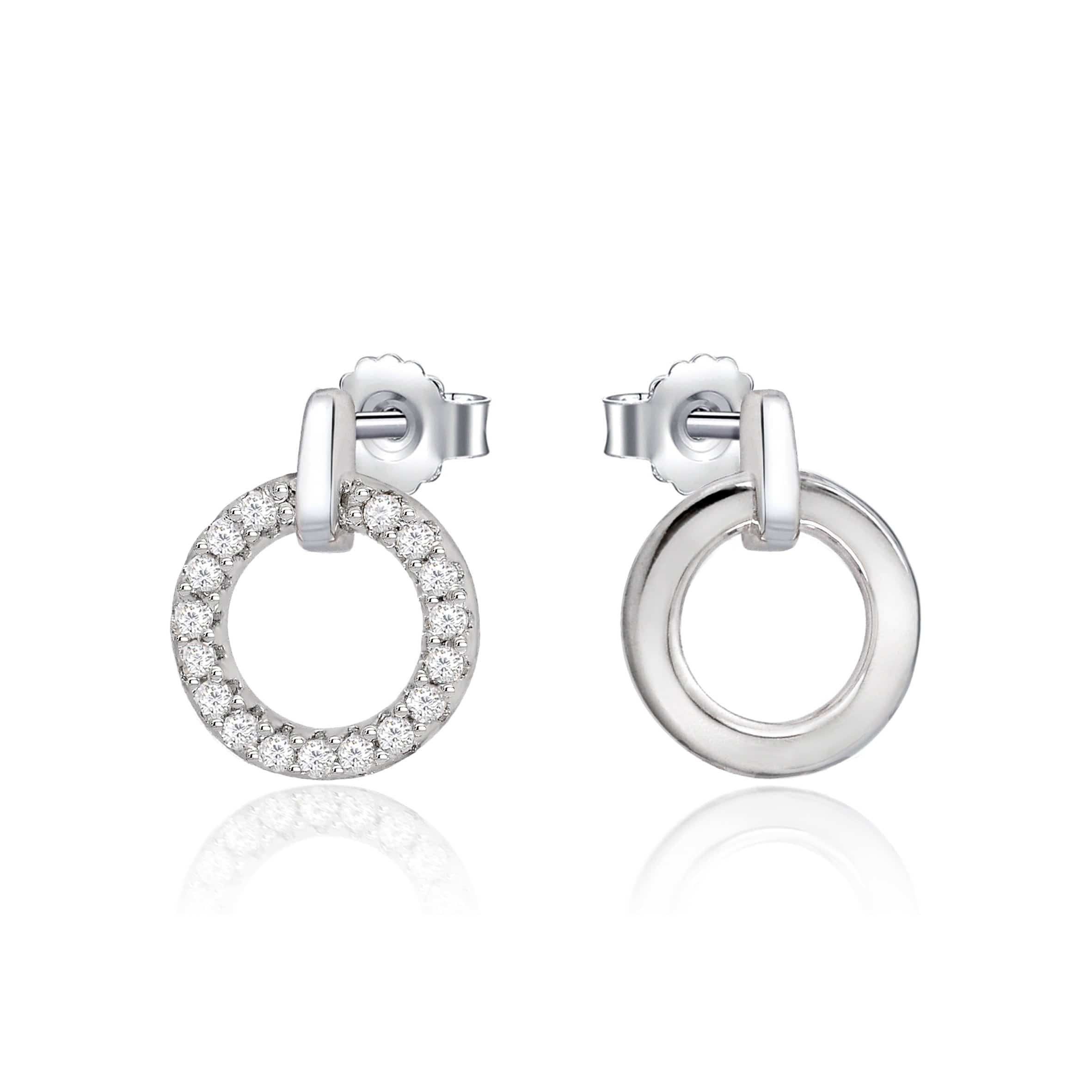 Lynora Silver Earring Astrid Circle Studs