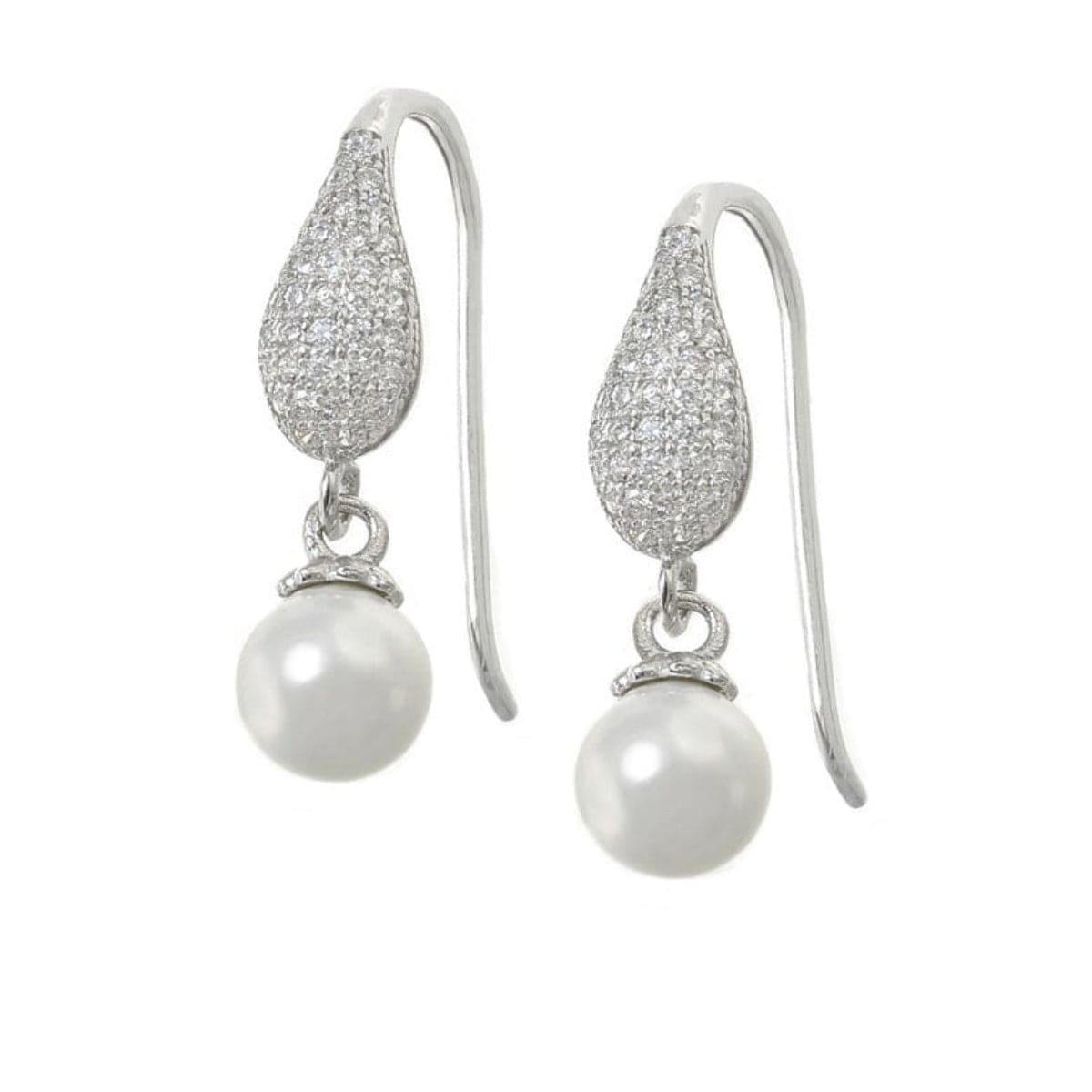 Lynora Silver Earring Sterling Silver / Mother of Pearl Pearl Drop Earrings
