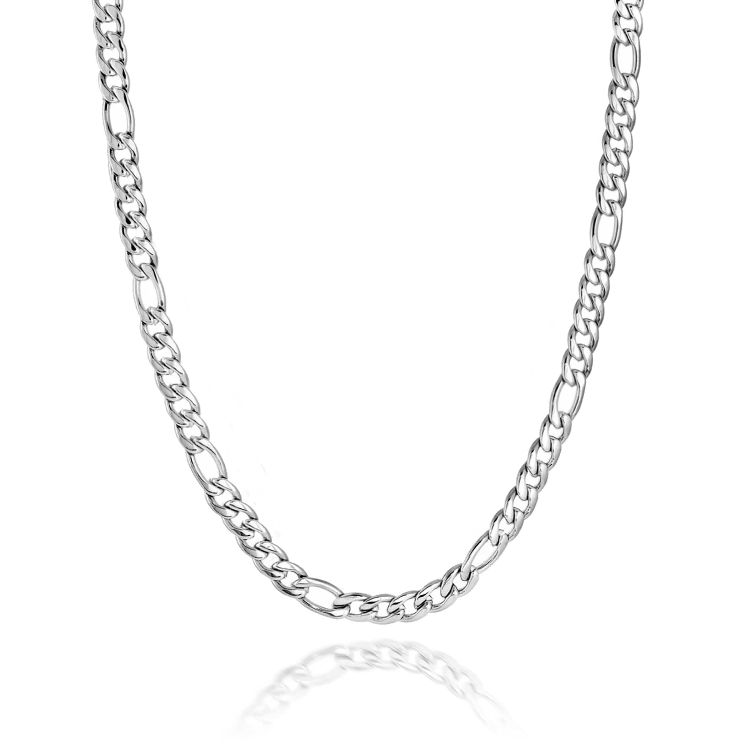 Lynora Silver Necklace Curb Chain Necklace Sterling Silver 18 inches Curb Chain Necklace Sterling Silver