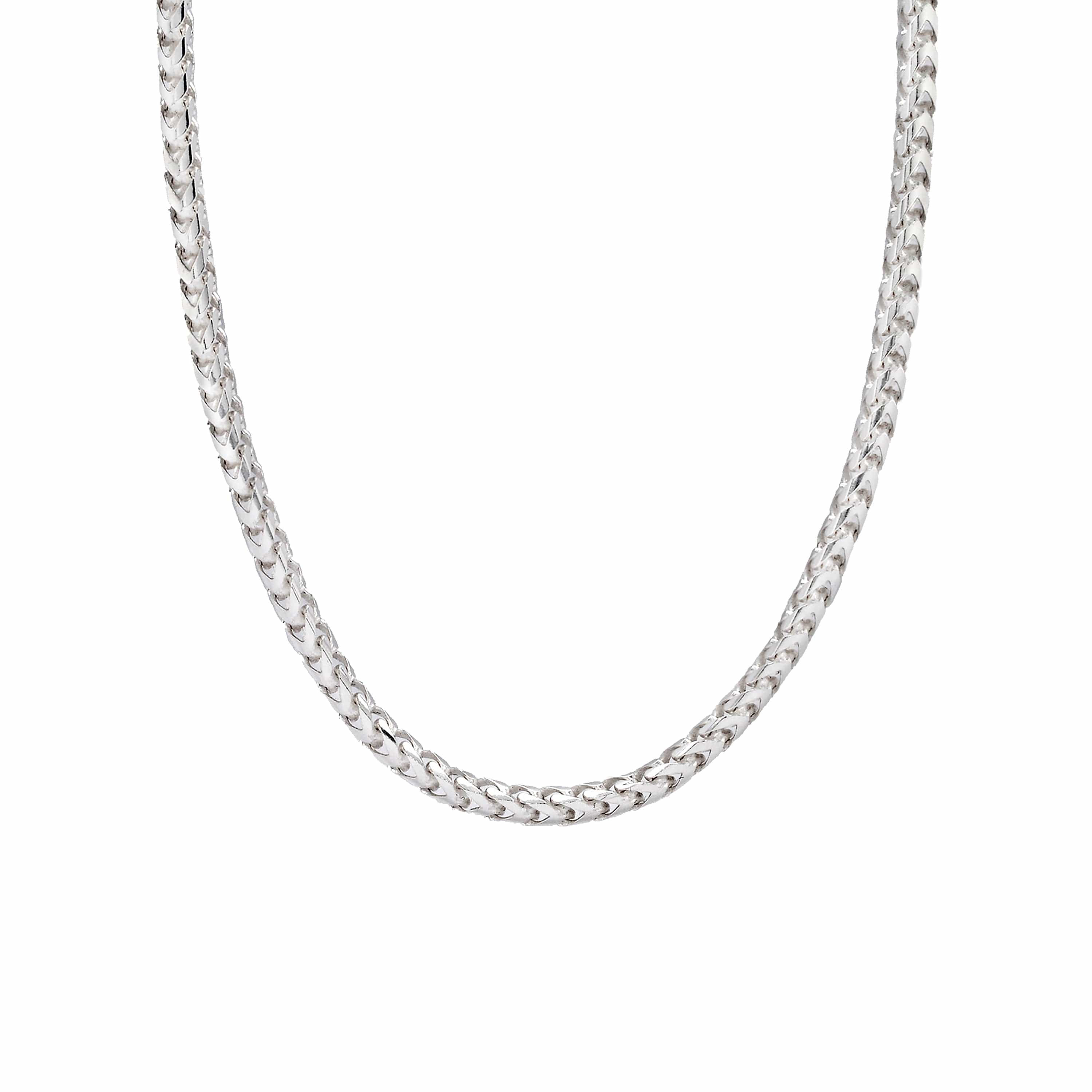 Lynora Silver Necklace Curb Chain Necklace Light Sterling Silver