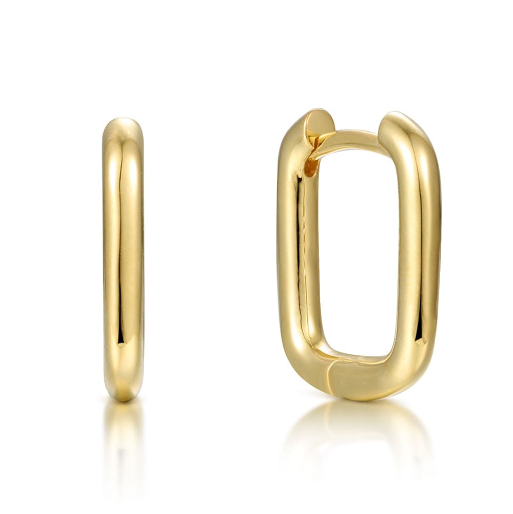 Lynora 2022 Earring Paperclip Angle Earrings Yellow Gold