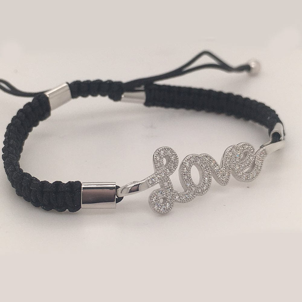 Lynora Jewellery Black Friendship Love Bracelet