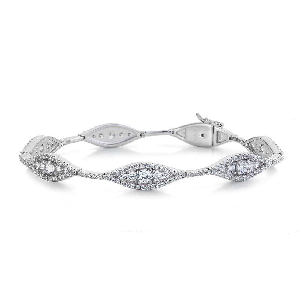 Lynora Jewellery Bracelet 7.5" / Sterling Silver / Clear Occio Bracelet Sterling Silver