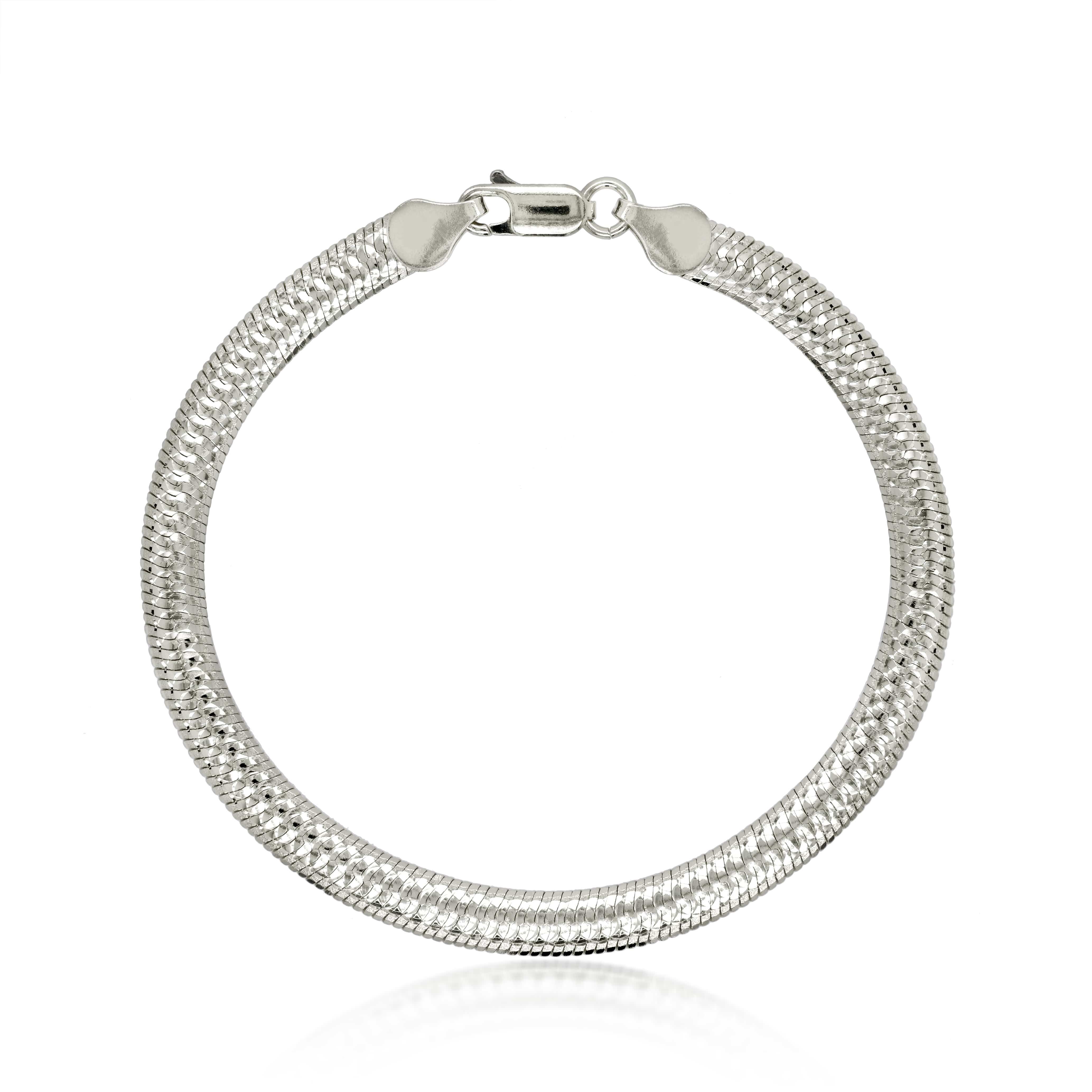 Lynora Jewellery Bracelet 7.5" / Sterling Silver Cobra bracelet Sterling Silver