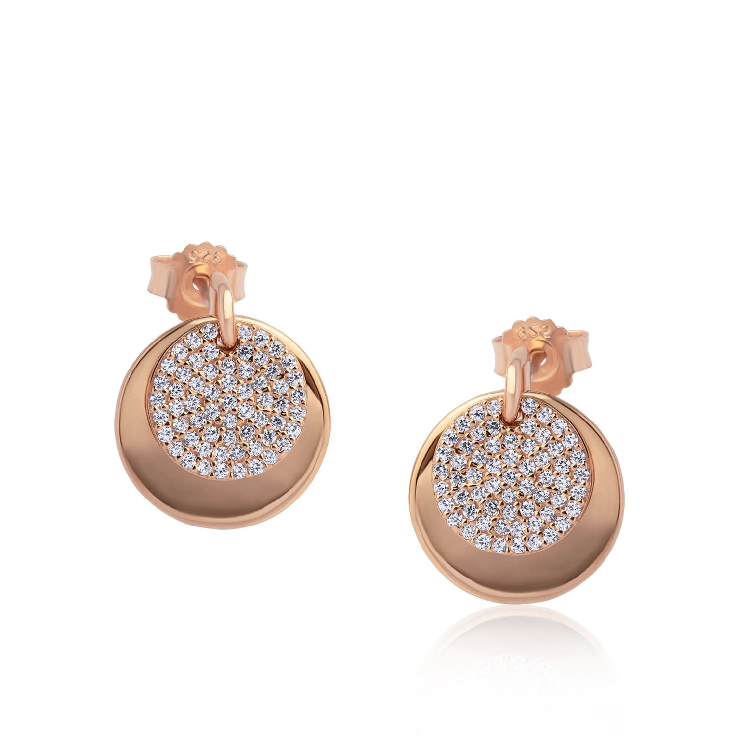 Lynora Jewellery Earring Rose Gold Plate Eclipse Earrings Rose Gold Plate