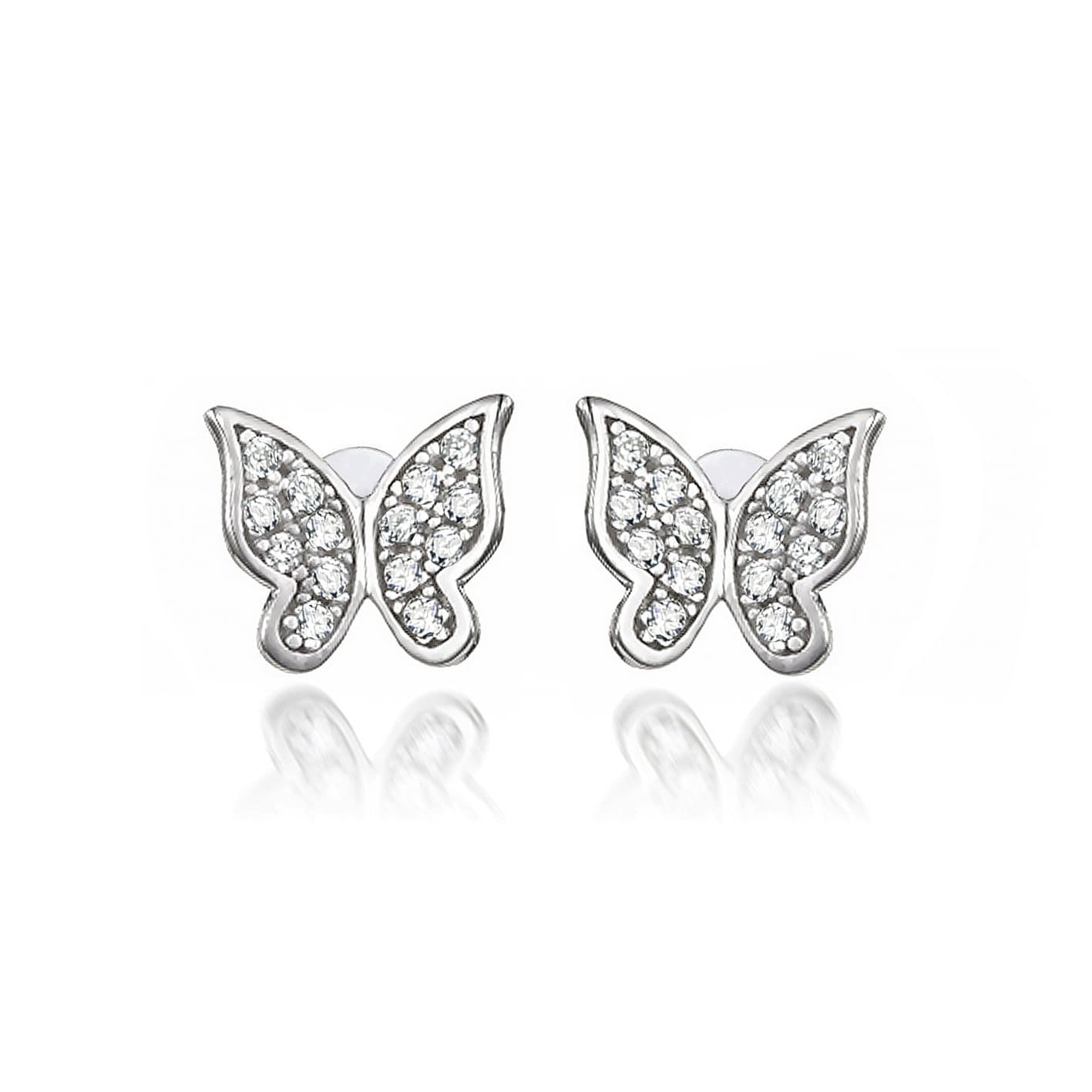 Lynora Jewellery Earring Sterling Silver Butterfly Earrings Sterling Silver
