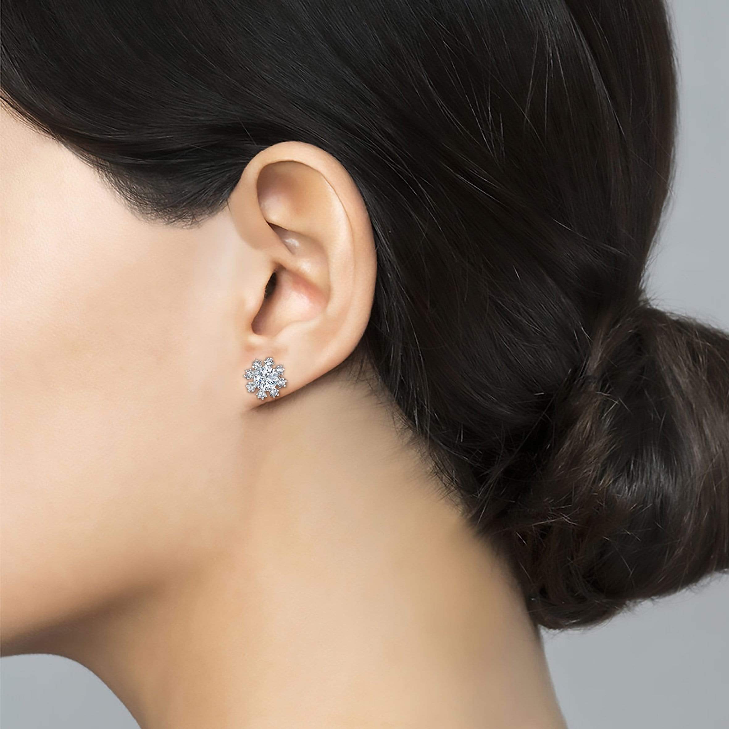 Lynora Jewellery Earring Sterling Silver / Clear Penelope Sterling Silver Earrings