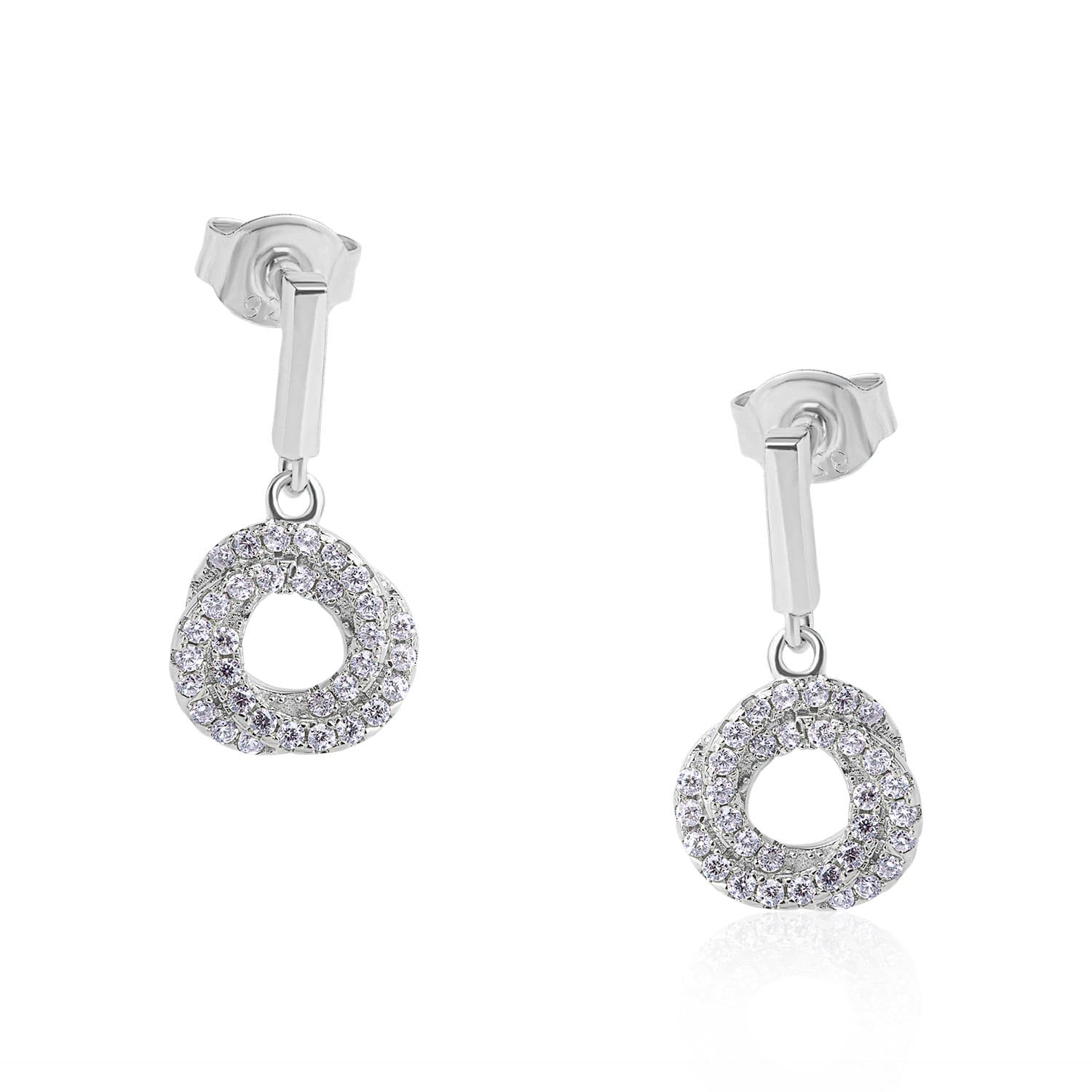 Lynora Jewellery Earring Sterling Silver Knot Earrings Sterling Silver