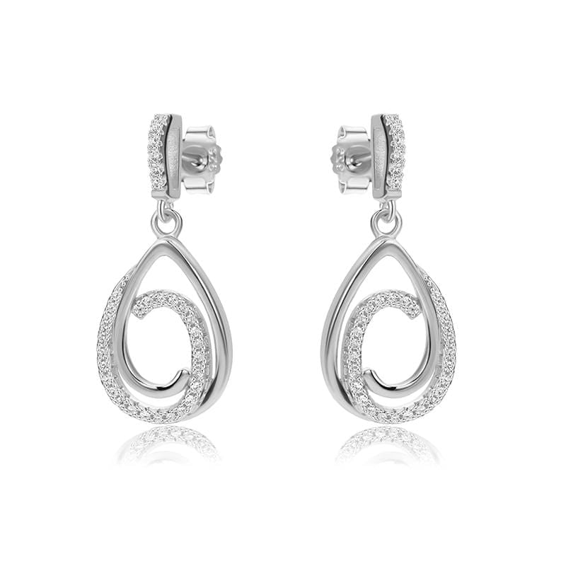 Lynora Jewellery Earring Sterling Silver Ripple Earrings Sterling Silver