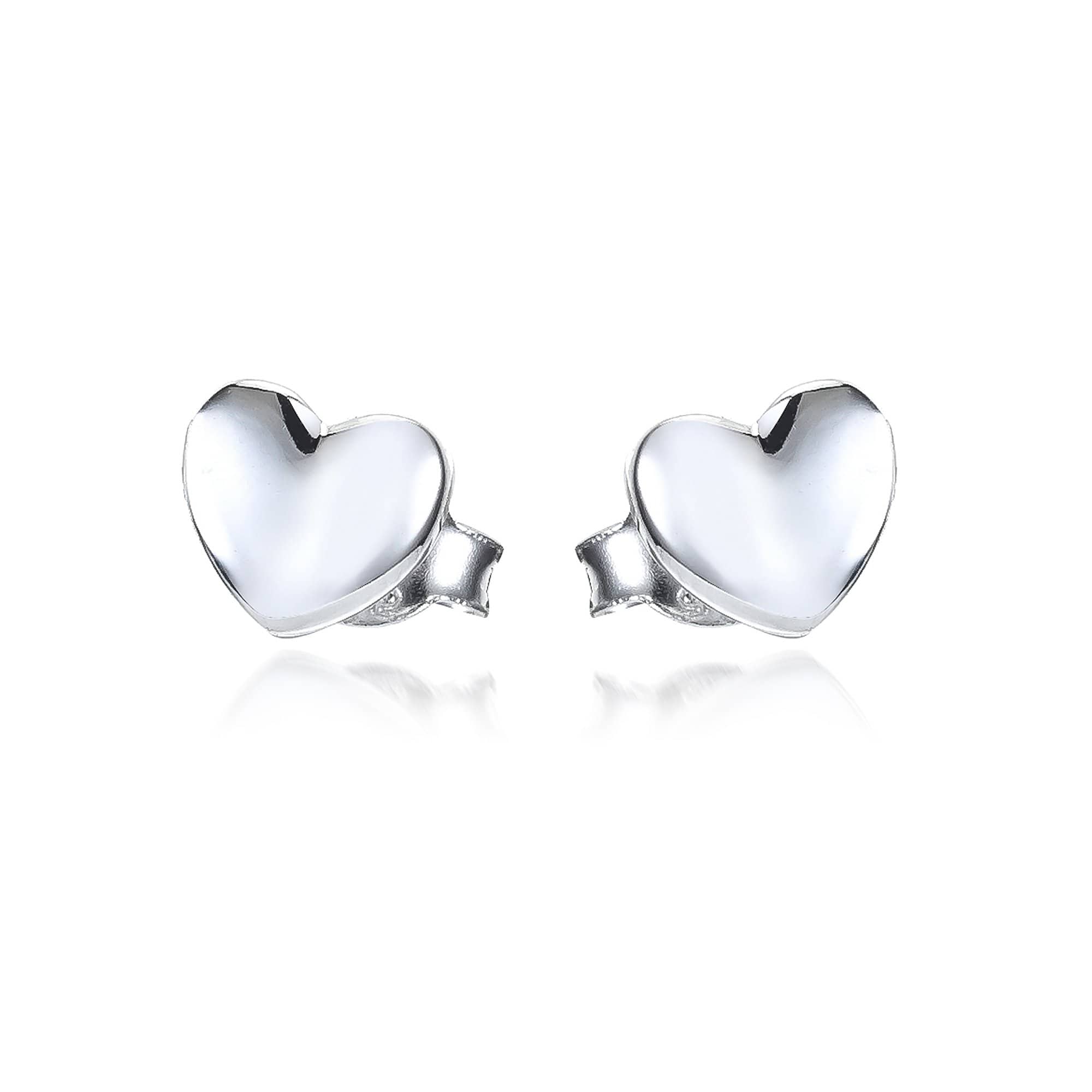 Lynora Jewellery Earring Sterling Silver Small Silver Heart Stud Sterling Silver