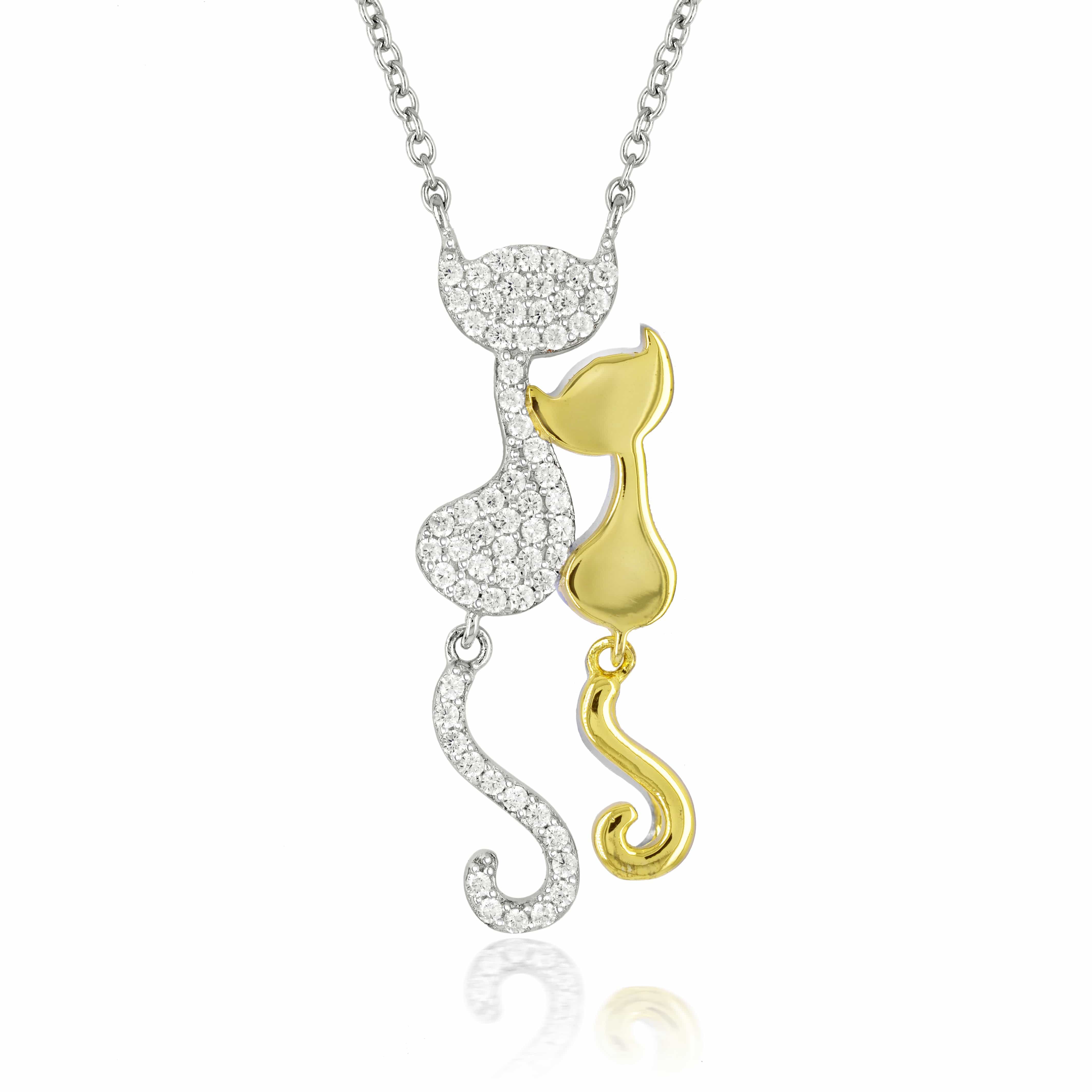Lynora Jewellery Necklace 18" adj / Sterling Silver / Clear Notturno Necklace Sterling Silver