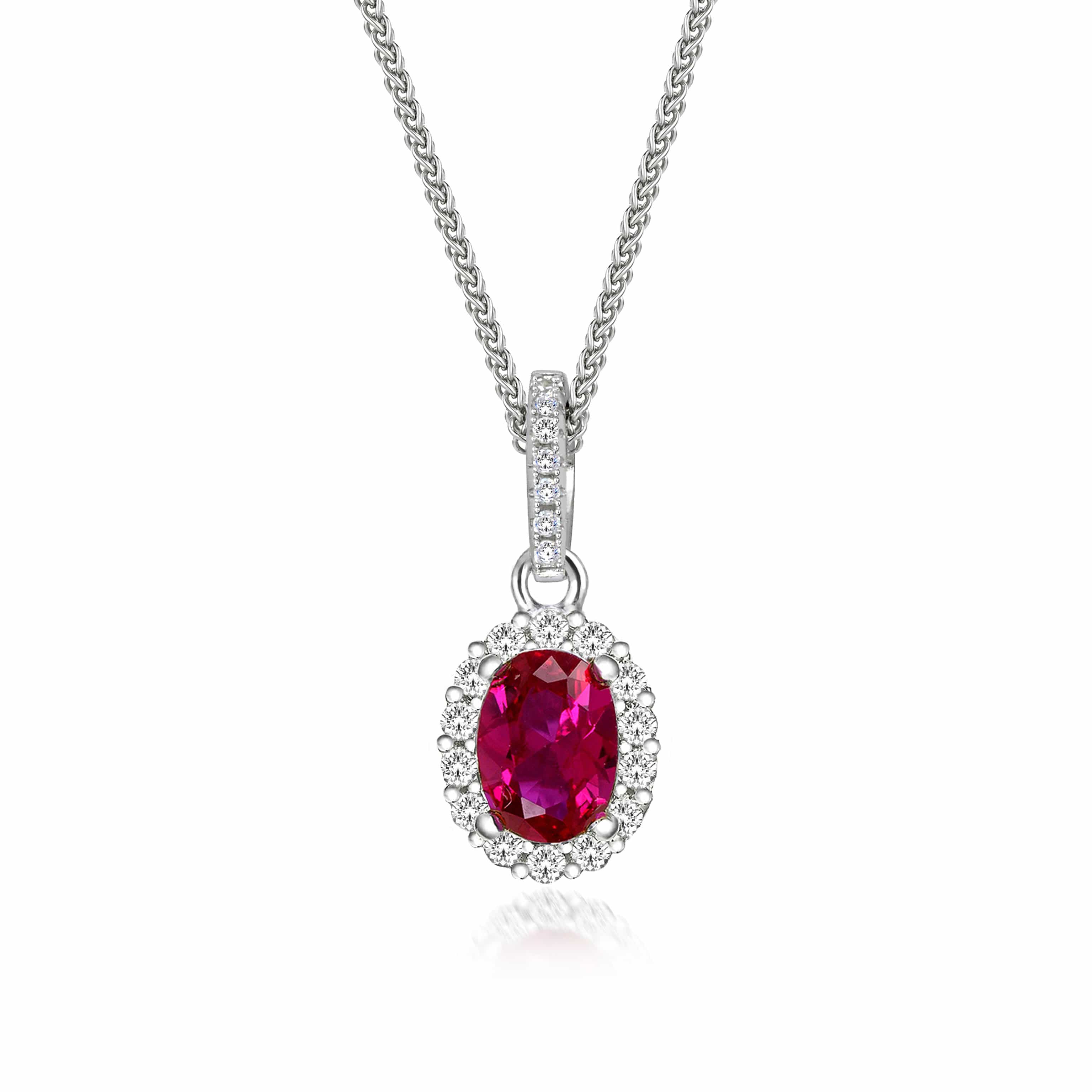 Silver and ruby deals jewellery