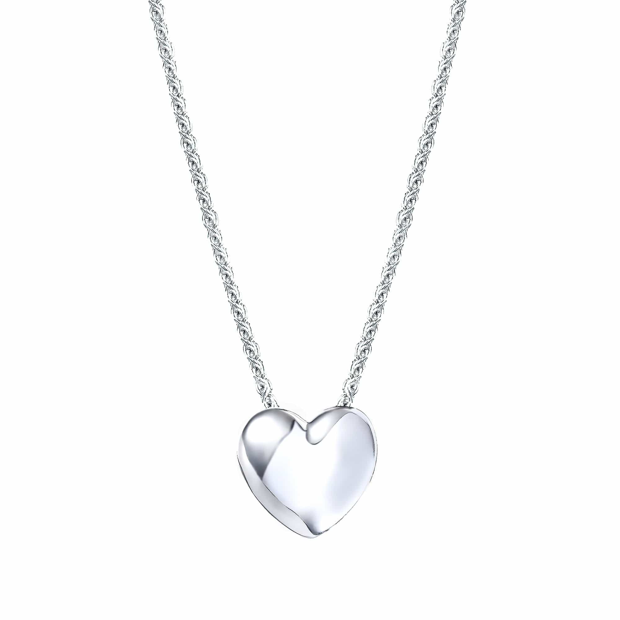 Lynora Jewellery Necklace 18" adj / Sterling Silver Silver Heart Pendant Sterling Silver