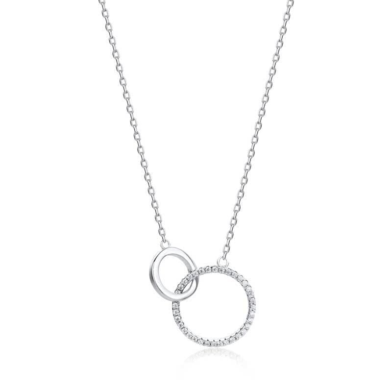 Lynora Jewellery Necklace 18" / Sterling Silver / Clear Anello Together Necklace Sterling Silver