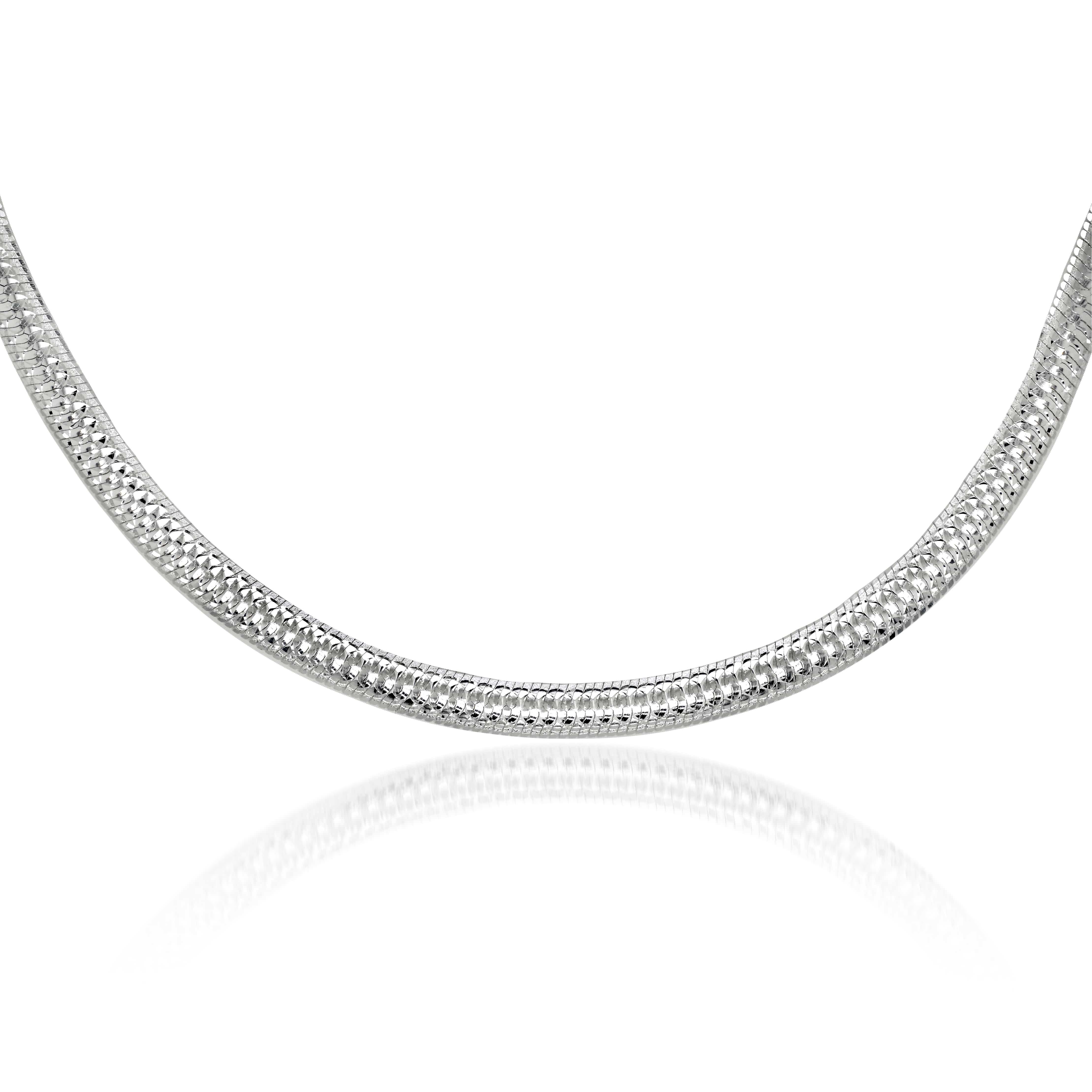 Lynora Jewellery Necklace 18" / Sterling Silver Cobra Necklace Sterling Silver
