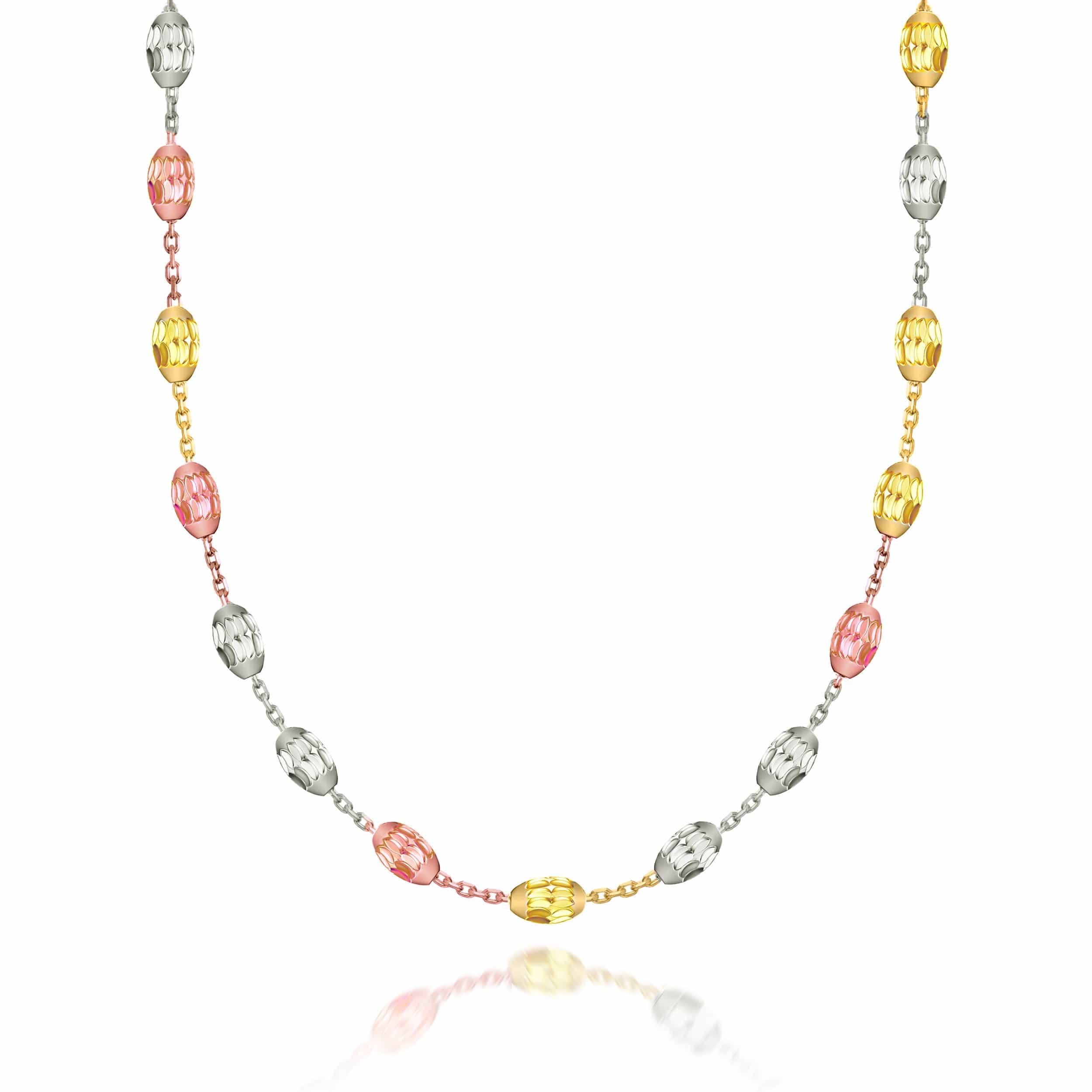 Lynora Jewellery Necklace Geobeads Mixed Necklace Sterling Silver