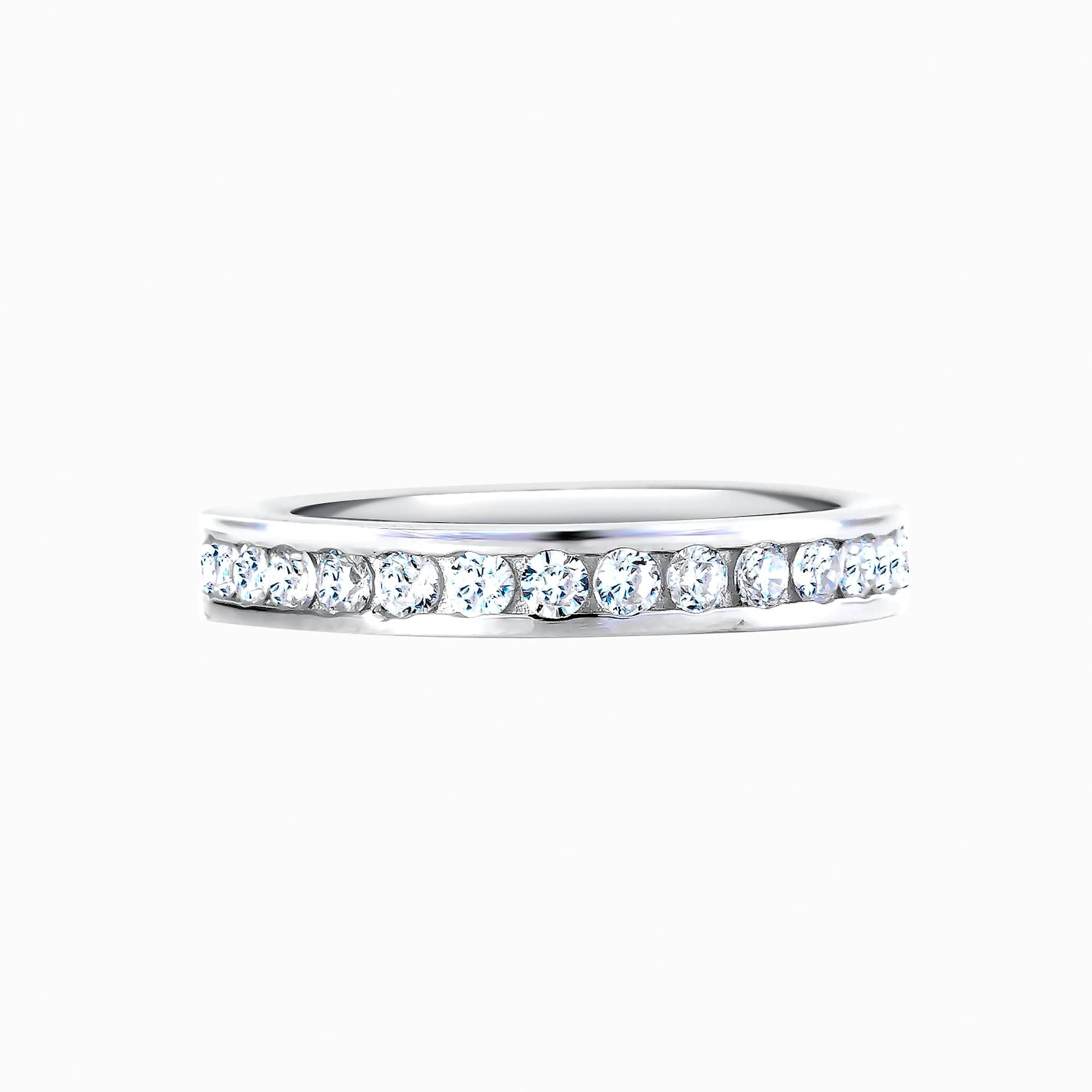 Lynora Jewellery Ring Eternity Channel Ring Sterling Silver