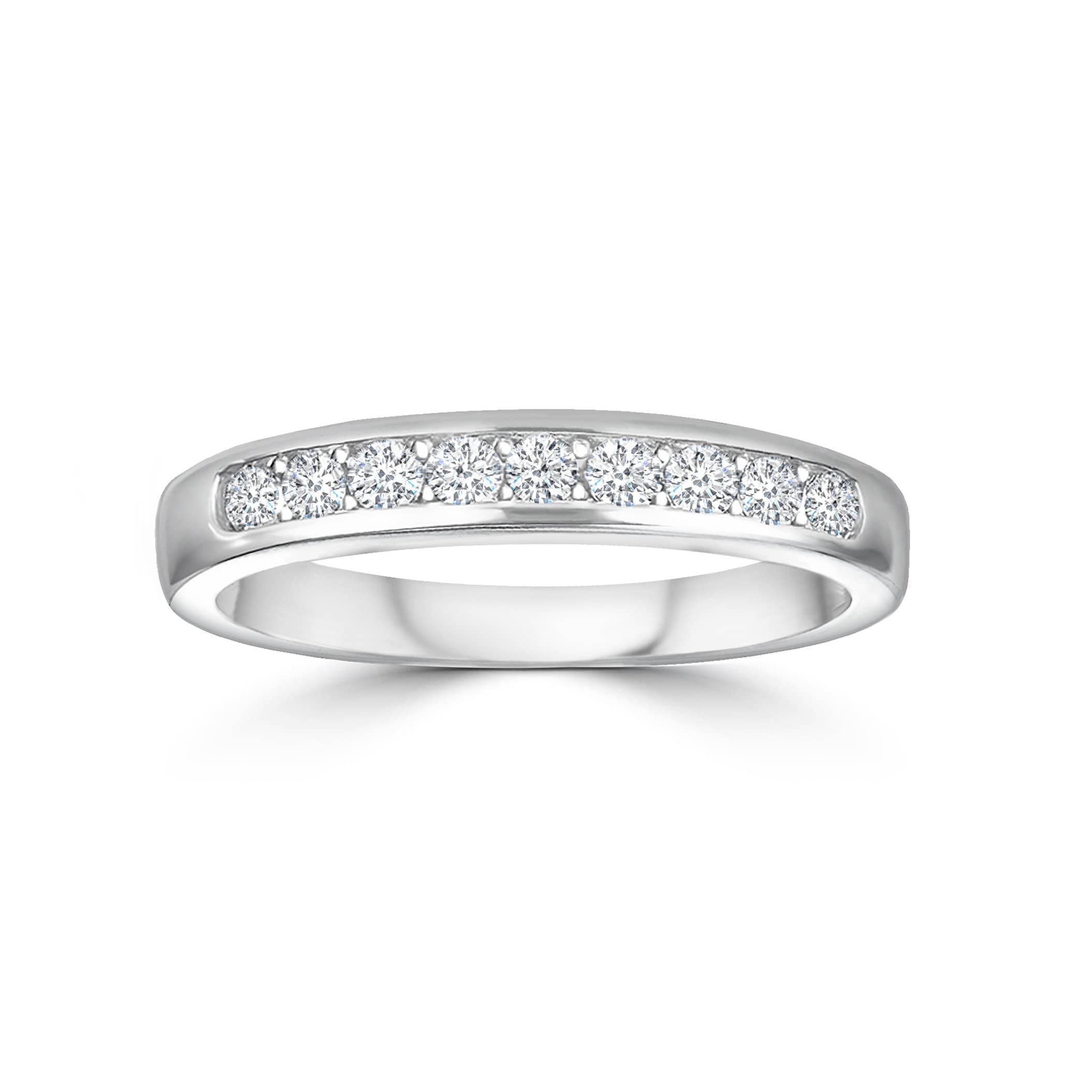 Opulence Channel Set Ring Sterling Silver