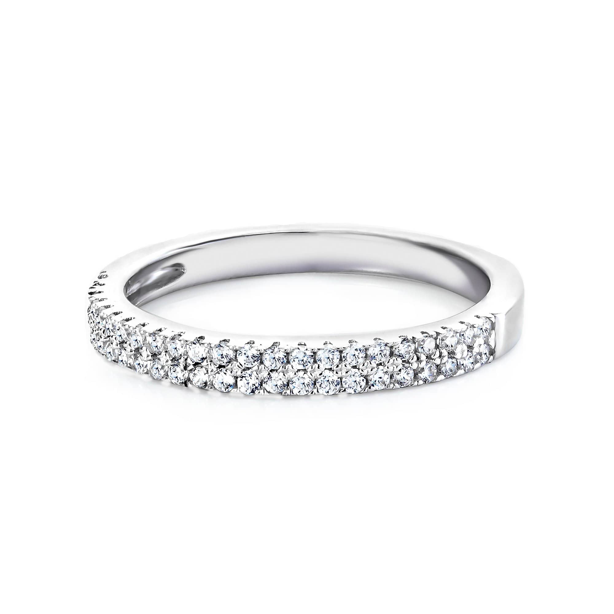 Lynora Jewellery Ring Semi Eternity Ring Sterling Silver