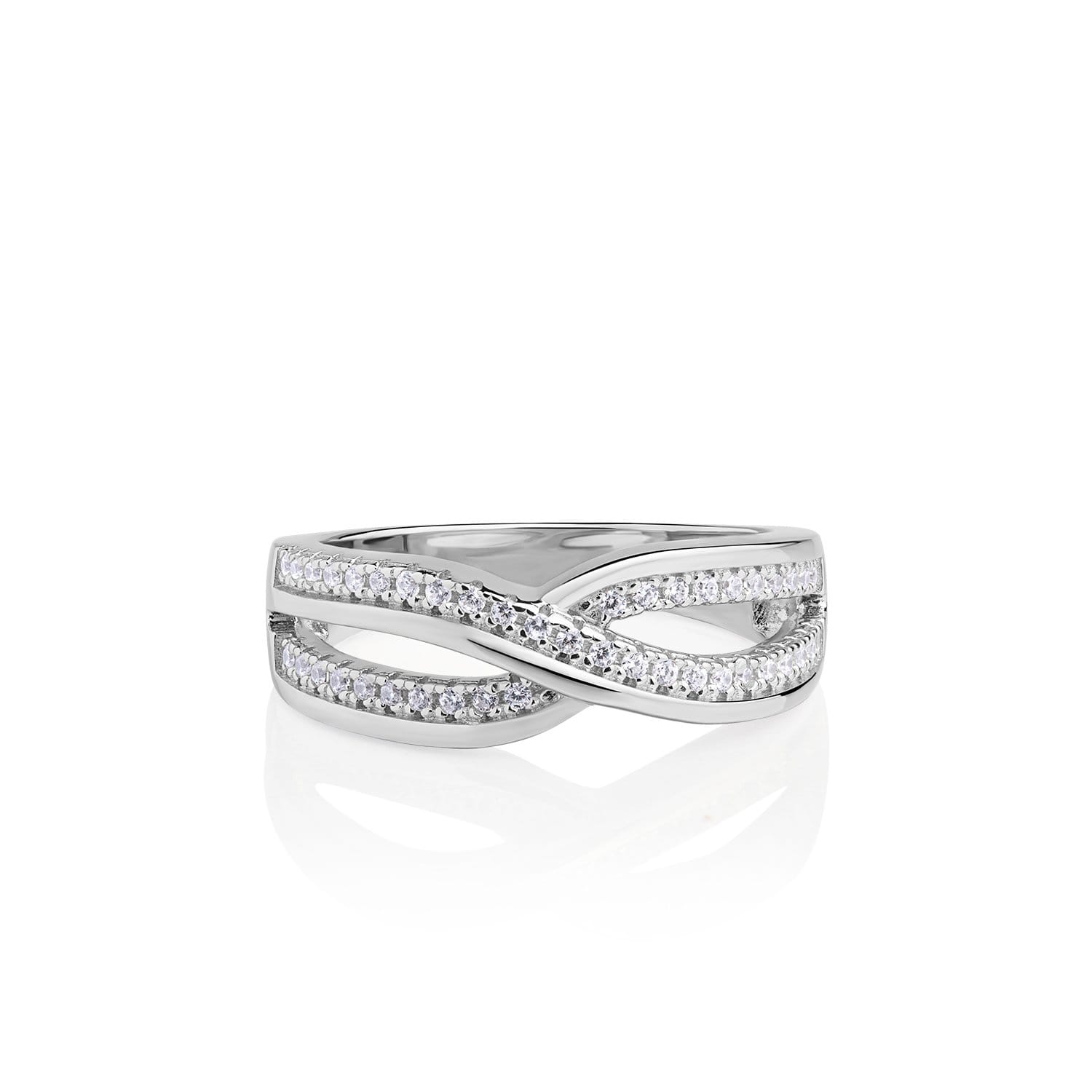 Lynora Jewellery Ring Slim Infinity Ring Sterling Silver