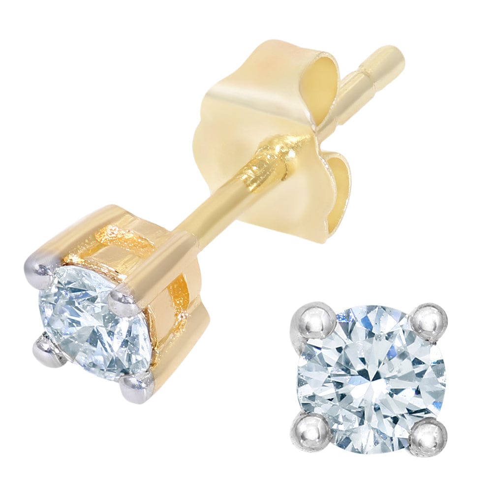 Lynora Luxe Earring Yellow Gold 9ct / Diamond 9ct Yellow Gold 0.25 ct Diamond Earrings