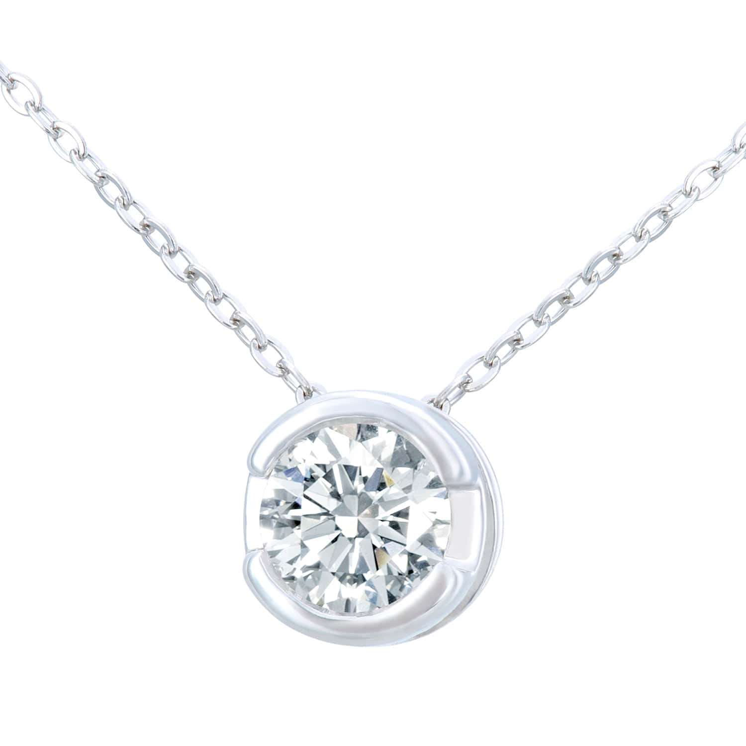 Lynora Luxe Pendant White Gold 9ct / Diamond 9ct White Gold 0.25 ct Diamond Pendant and Chain