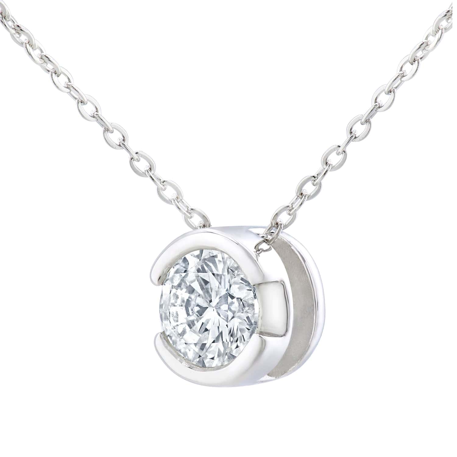 Lynora Luxe Pendant White Gold 9ct / Diamond 9ct White Gold 0.25 ct Diamond Pendant and Chain