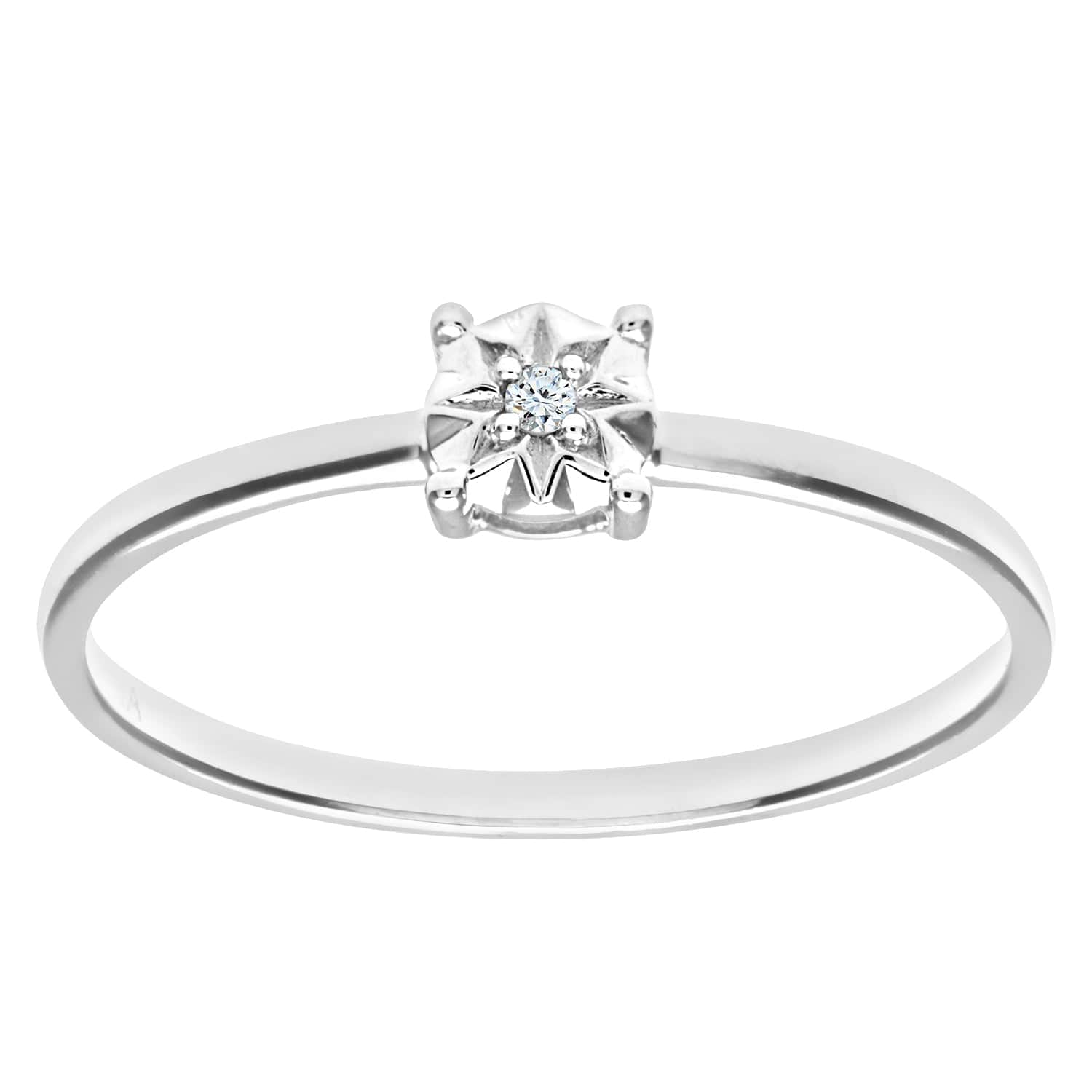 Lynora Luxe Ring White Gold 9ct / Diamond 9ct White Gold Solitare Diamond Ring
